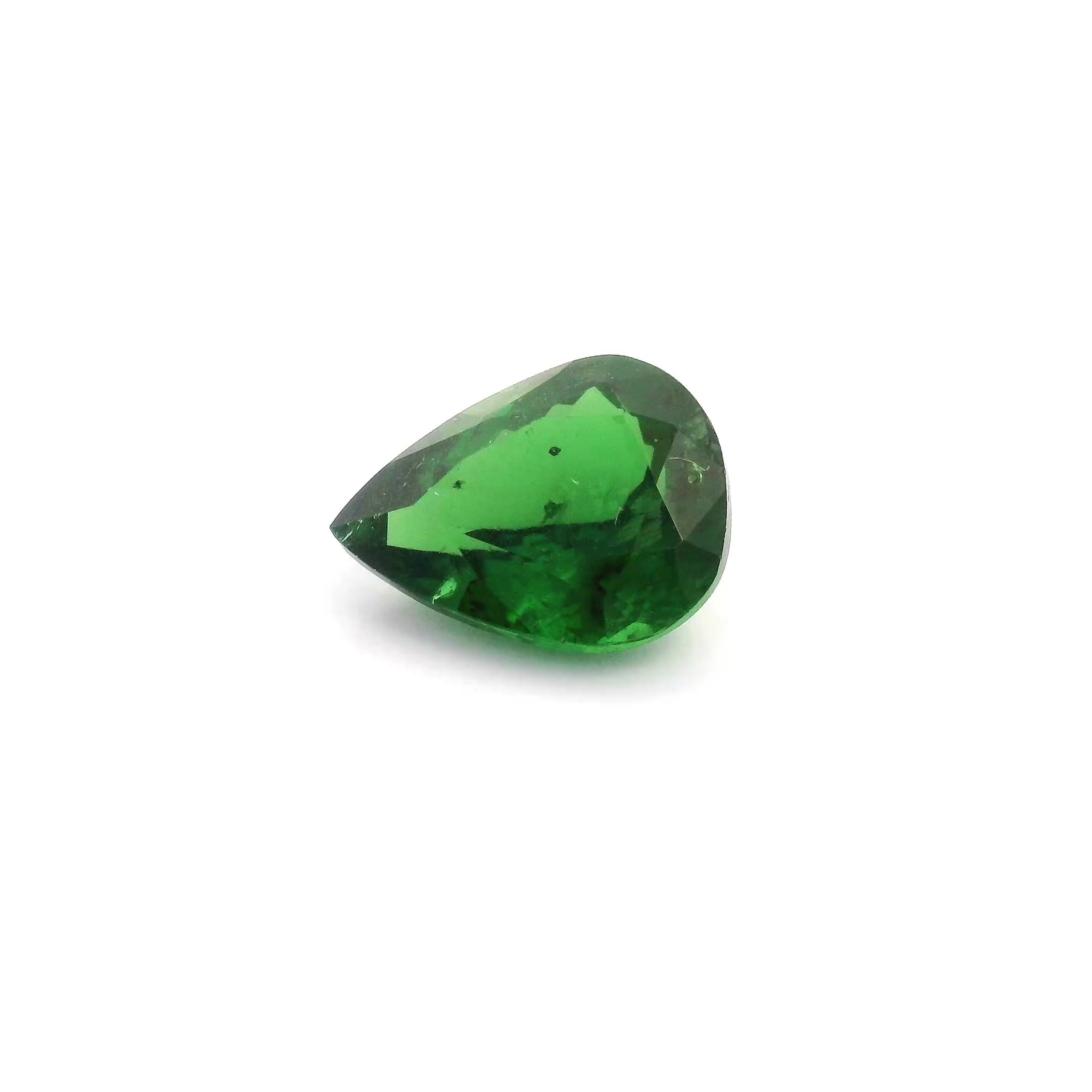 GARNET FACETED 1.88ct GREEN Deep green SI KENYA NONE