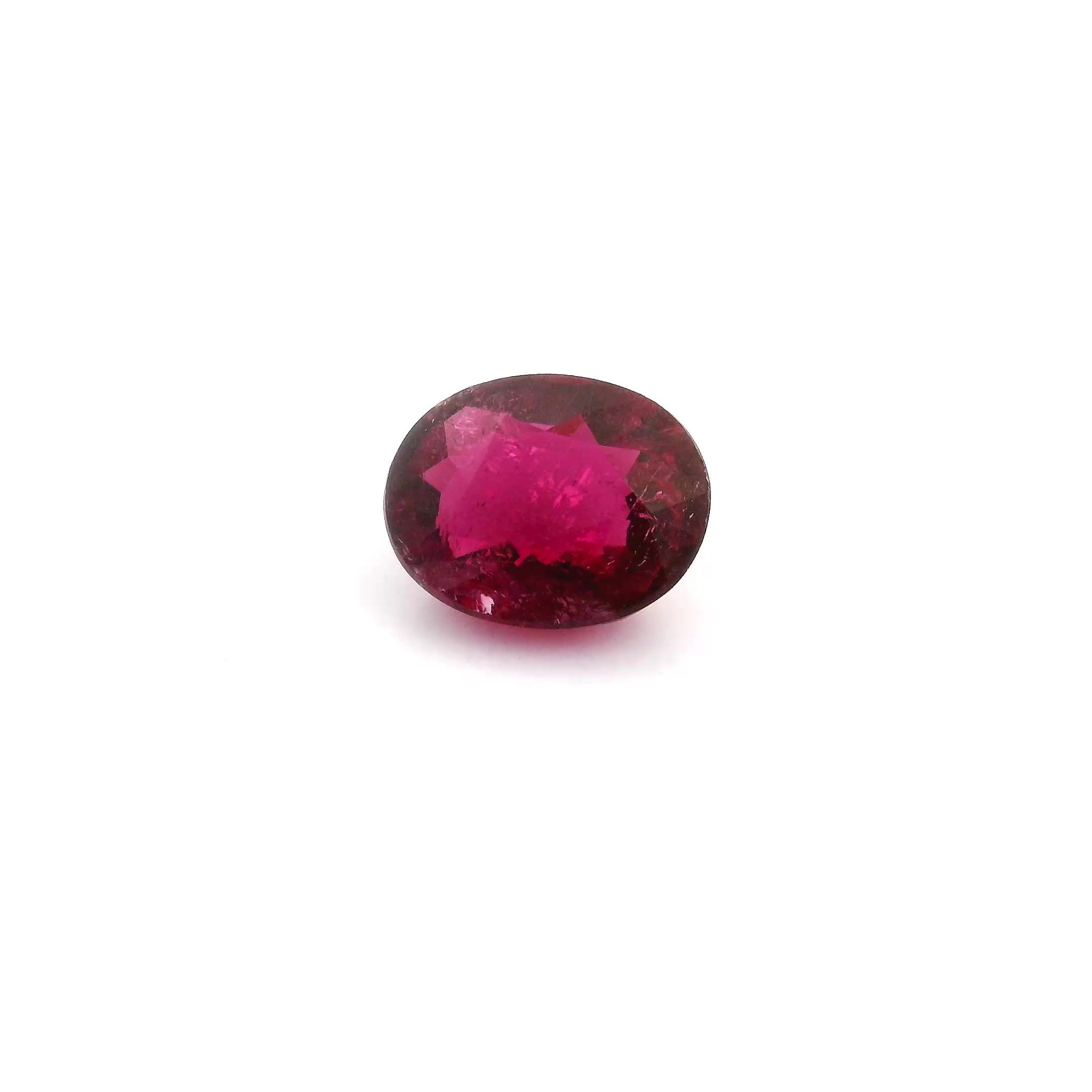 Turmalin 1,15 ct, różowy, szlif owalny