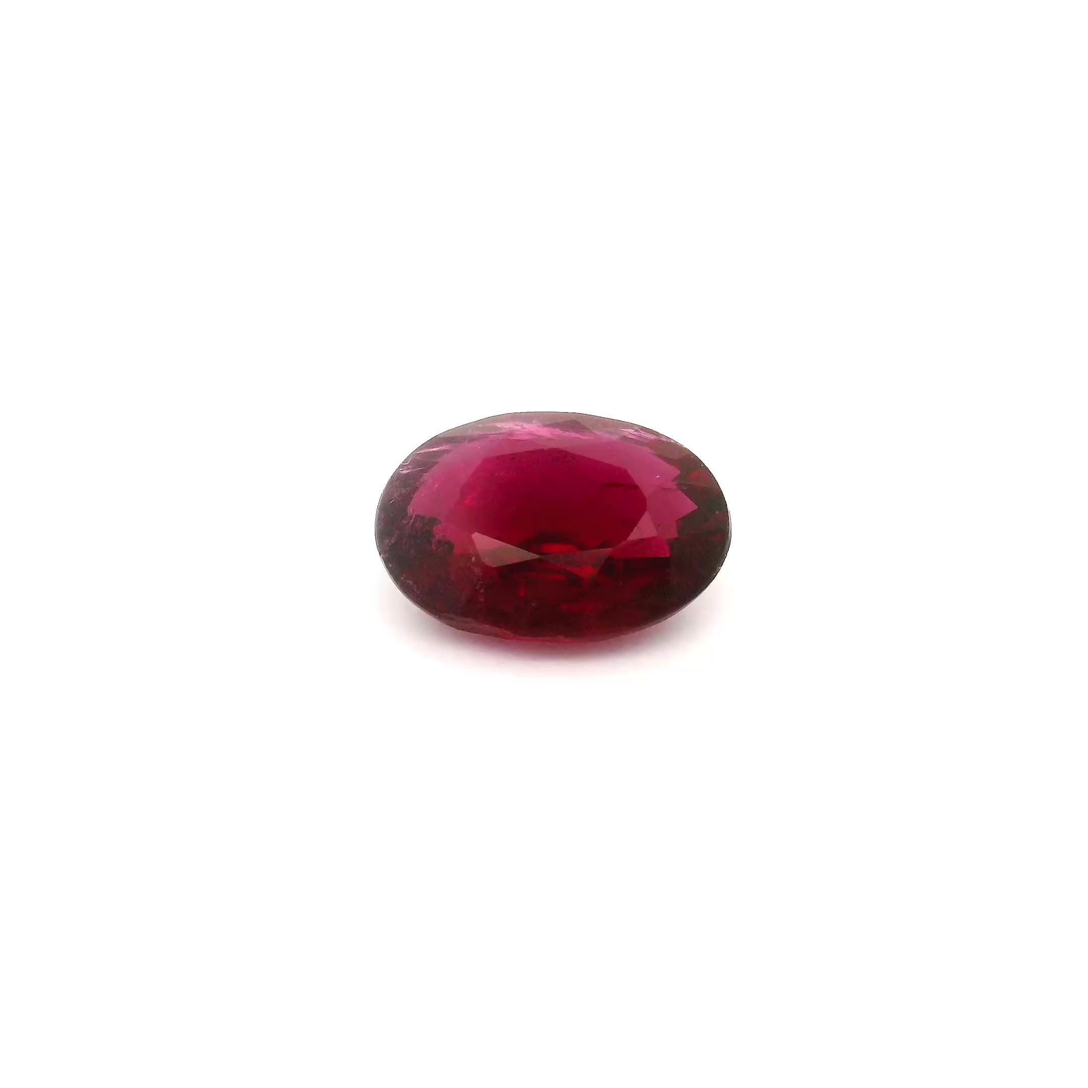 Turmalin 1,12 ct, różowy, szlif owalny