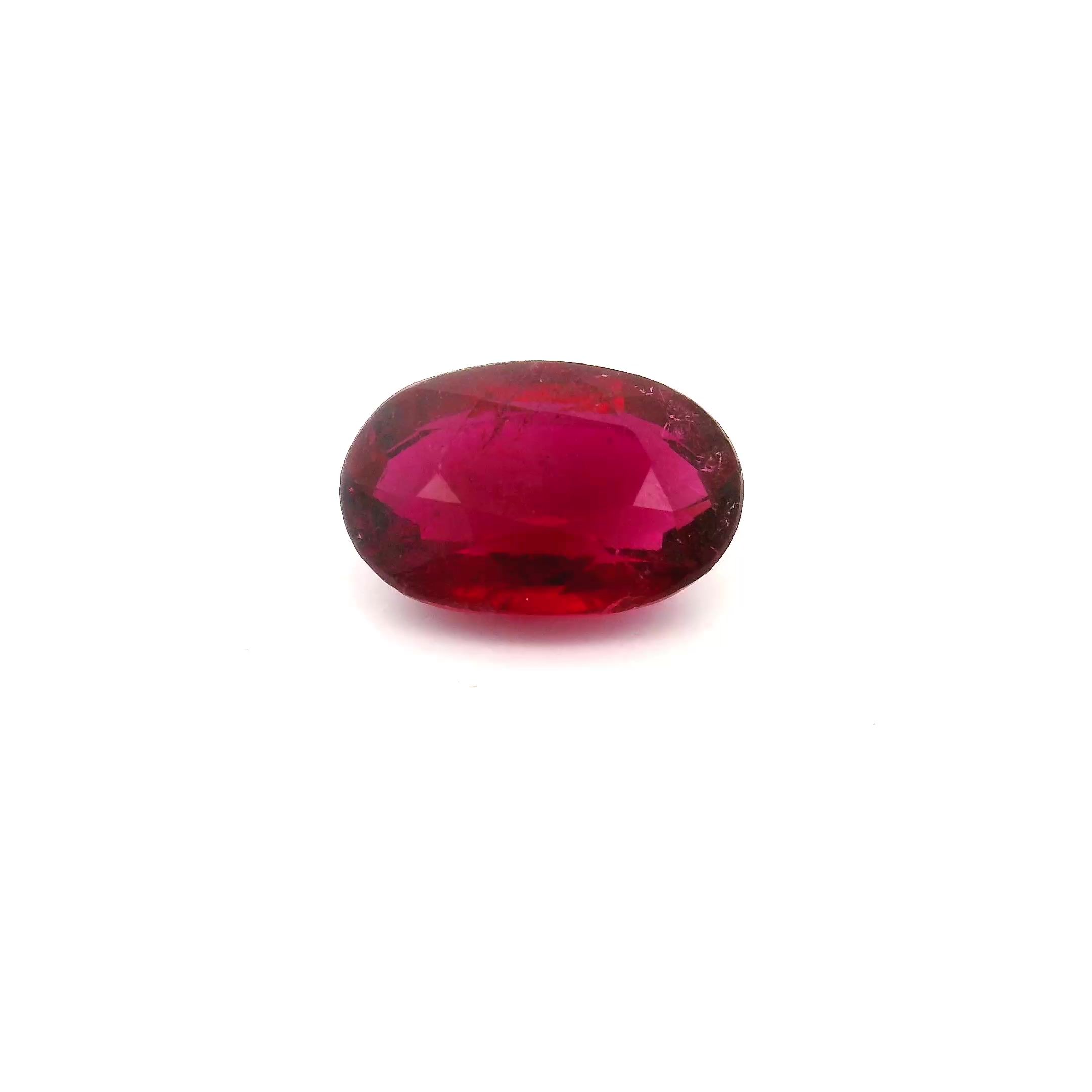 TOURMALINE FACETED 1.63ct PINK Hot pink SI REST_OF_AFRICA HEATED