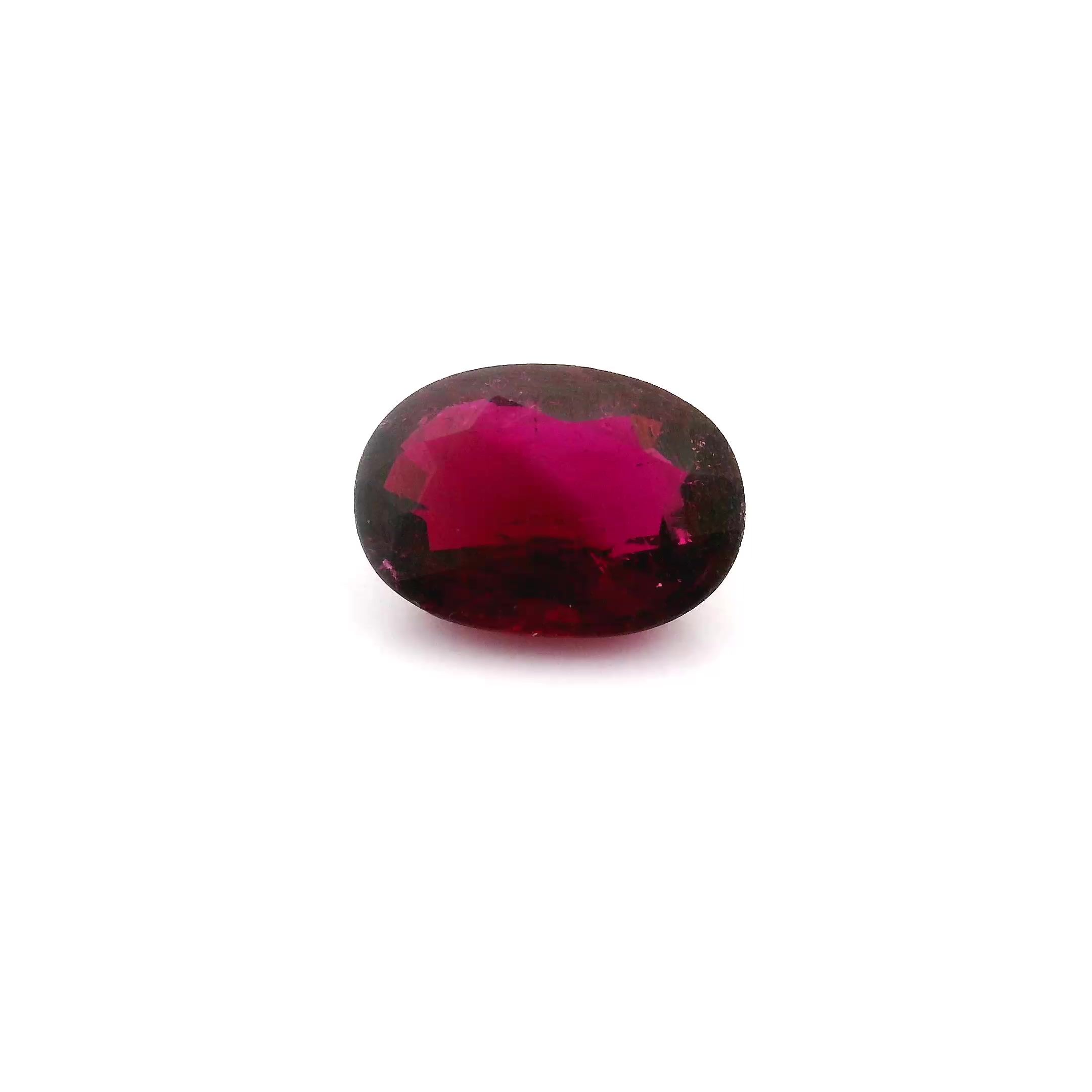 Turmalin 1,50 ct, różowy, szlif owalny