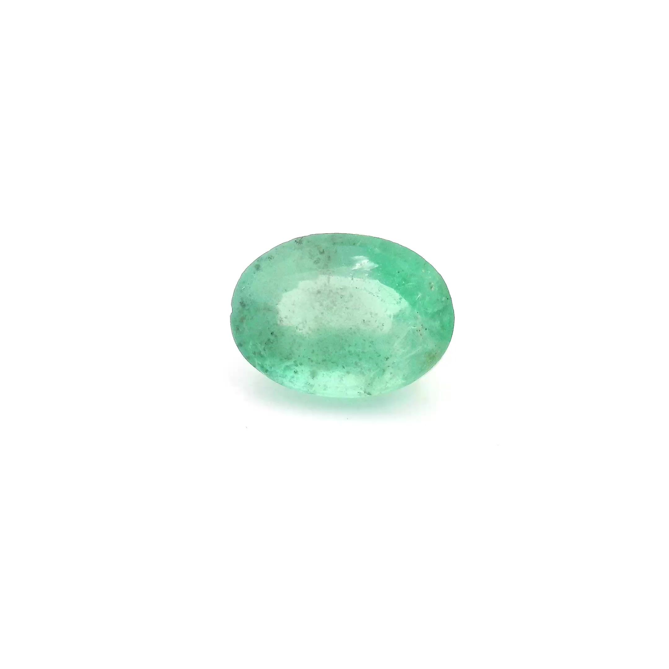 Szmaragd 1,24 ct, zielony, szlif owalny