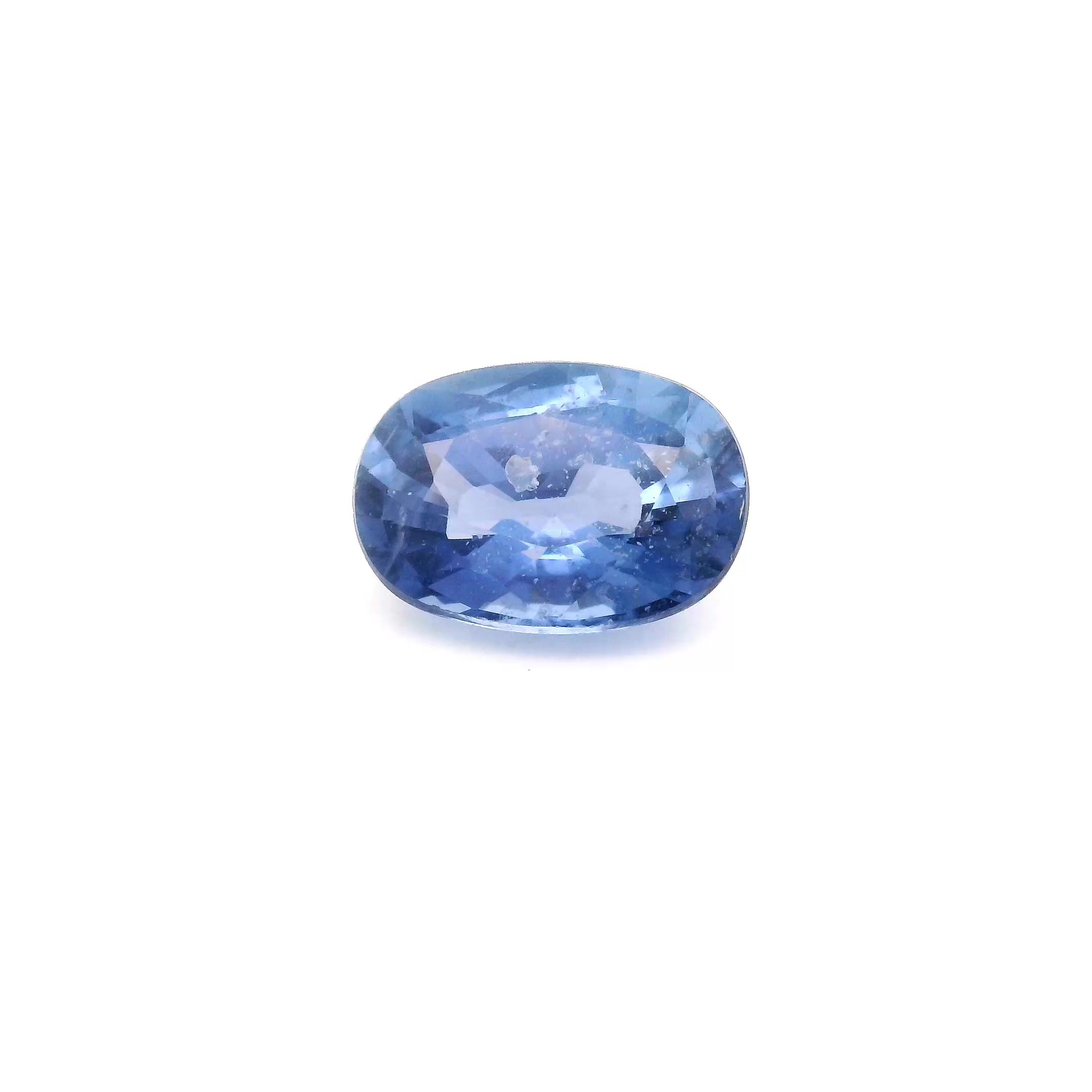 Szafir 2,12 ct, niebieski, szlif owalny