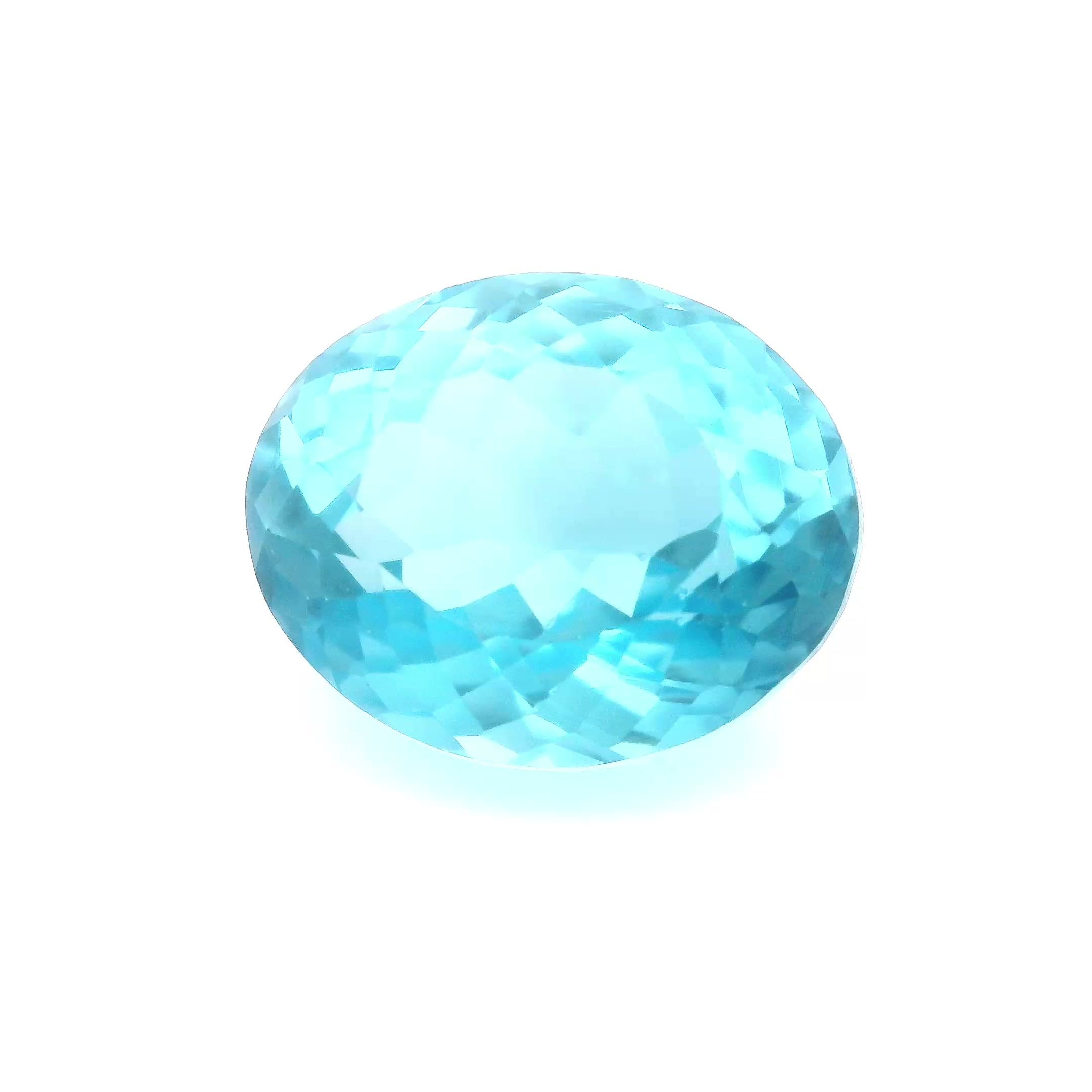 TOPAZ FACETED 10.65ct BLUE Medium intense EC REST_OF_AFRICA HEATED
