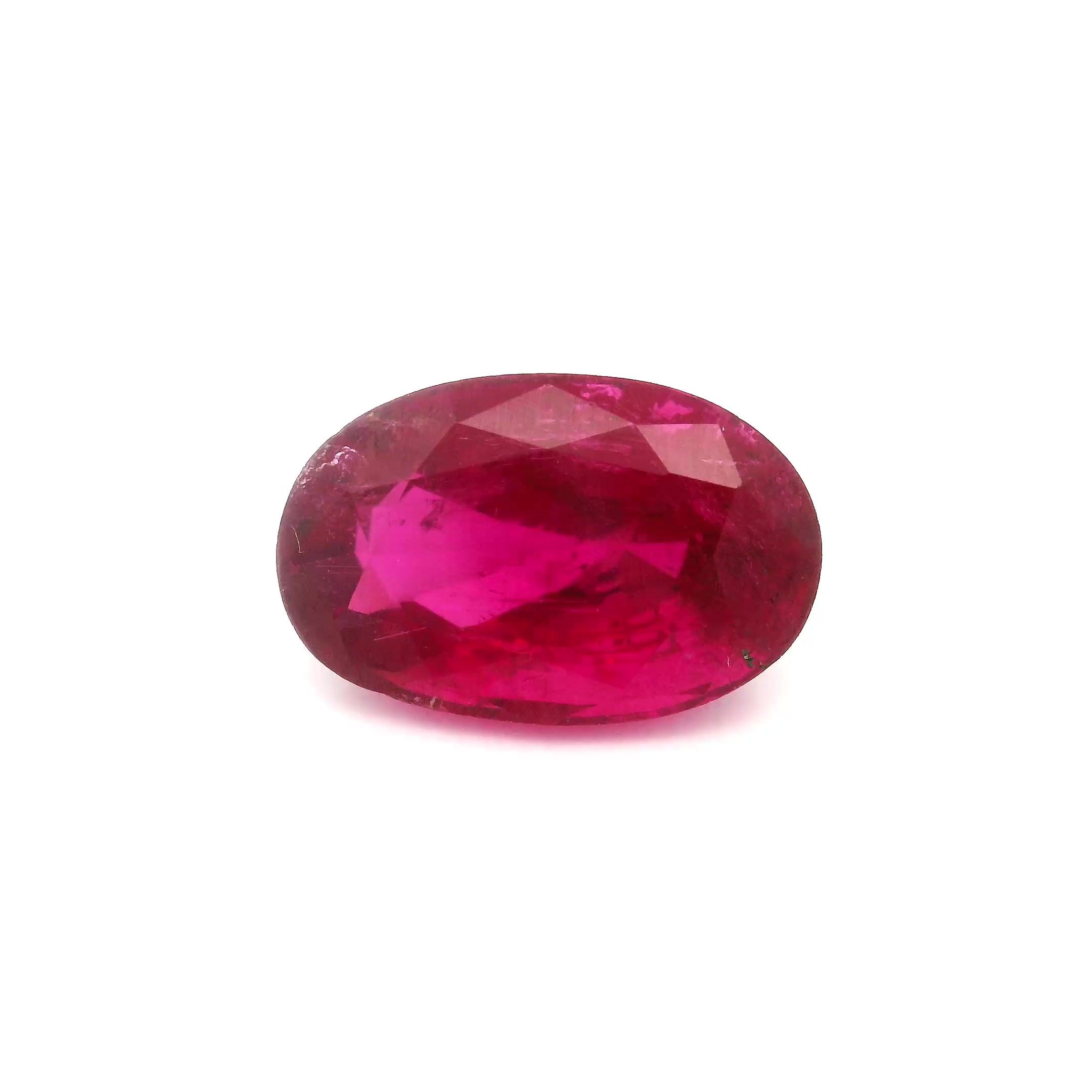 TOURMALINE FACETED 3.47ct PINK Intense SI KENYA NONE
