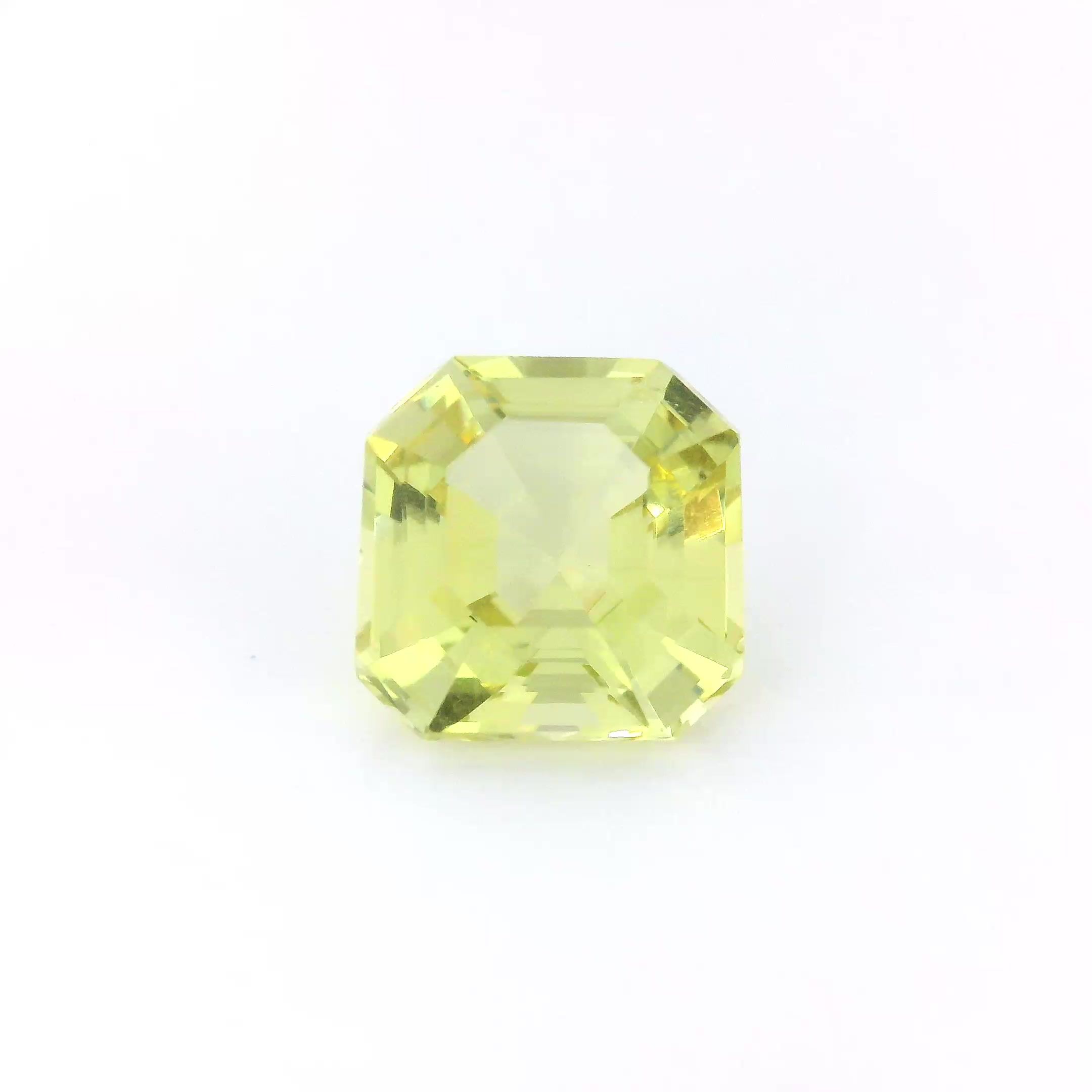 Apatyt 3,75 ct, żółty, szlif ośmiokątny