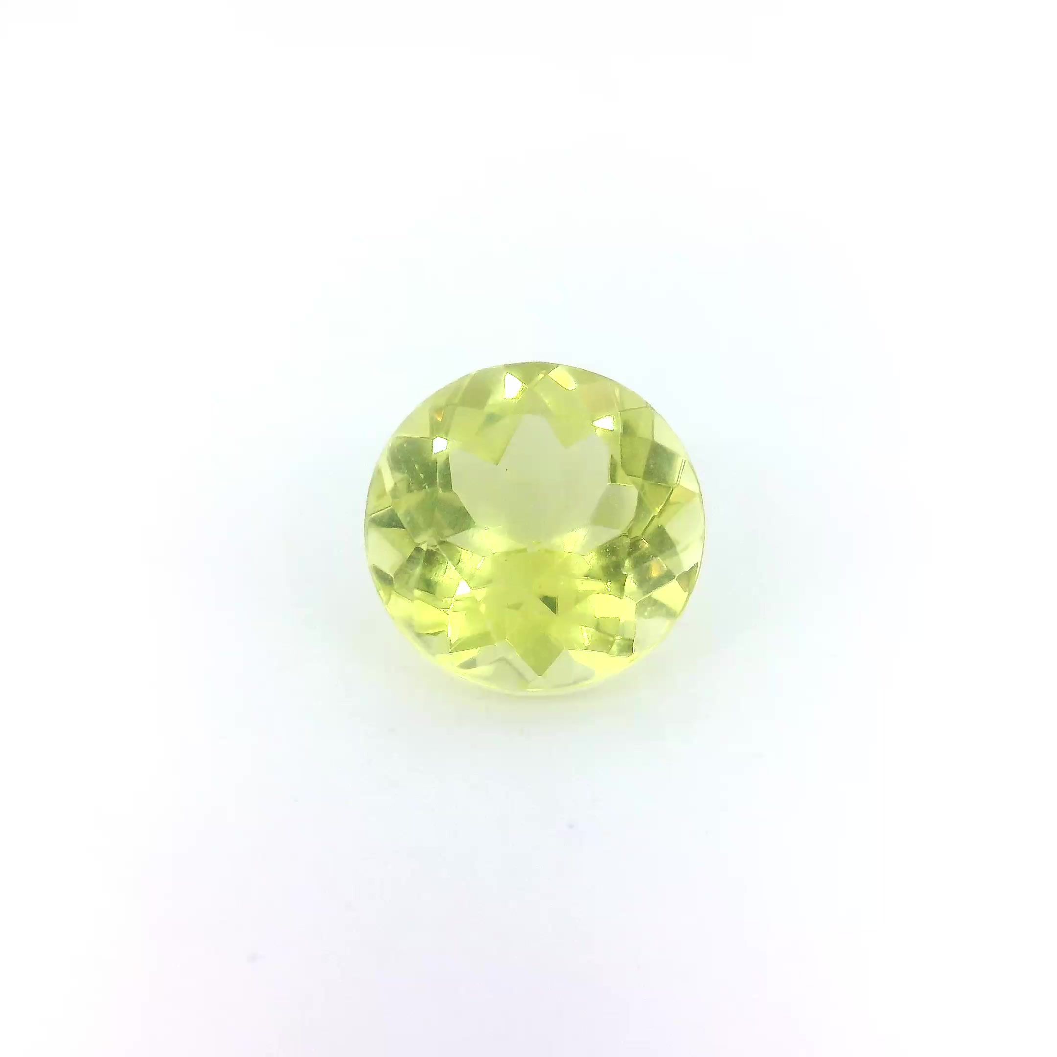Apatyt 2,07 ct, żółty, szlif okrągły