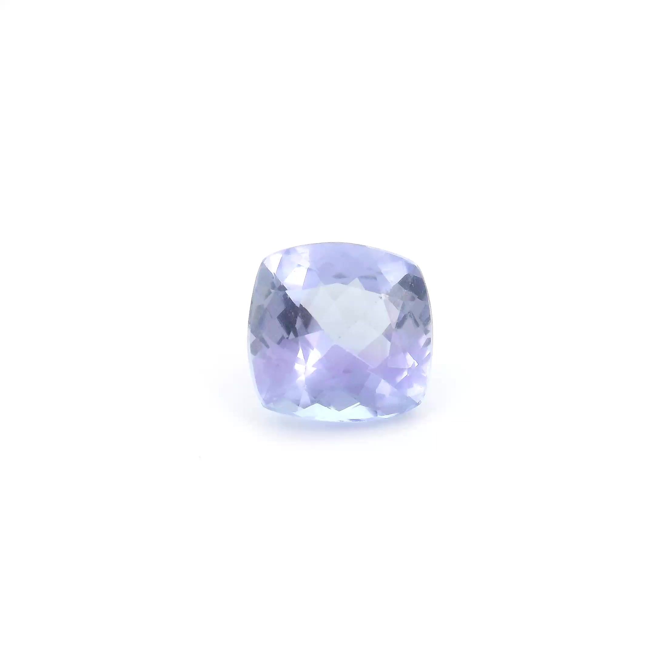 Tanzanit 2,05 ct, niebieski, szlif cushion