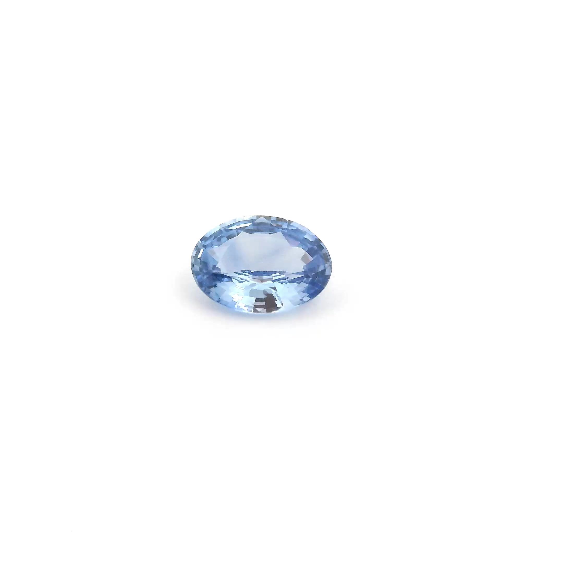 SAPPHIRE FACETED 0.81ct BLUE Medium Intense SI SRILANKA HEATED