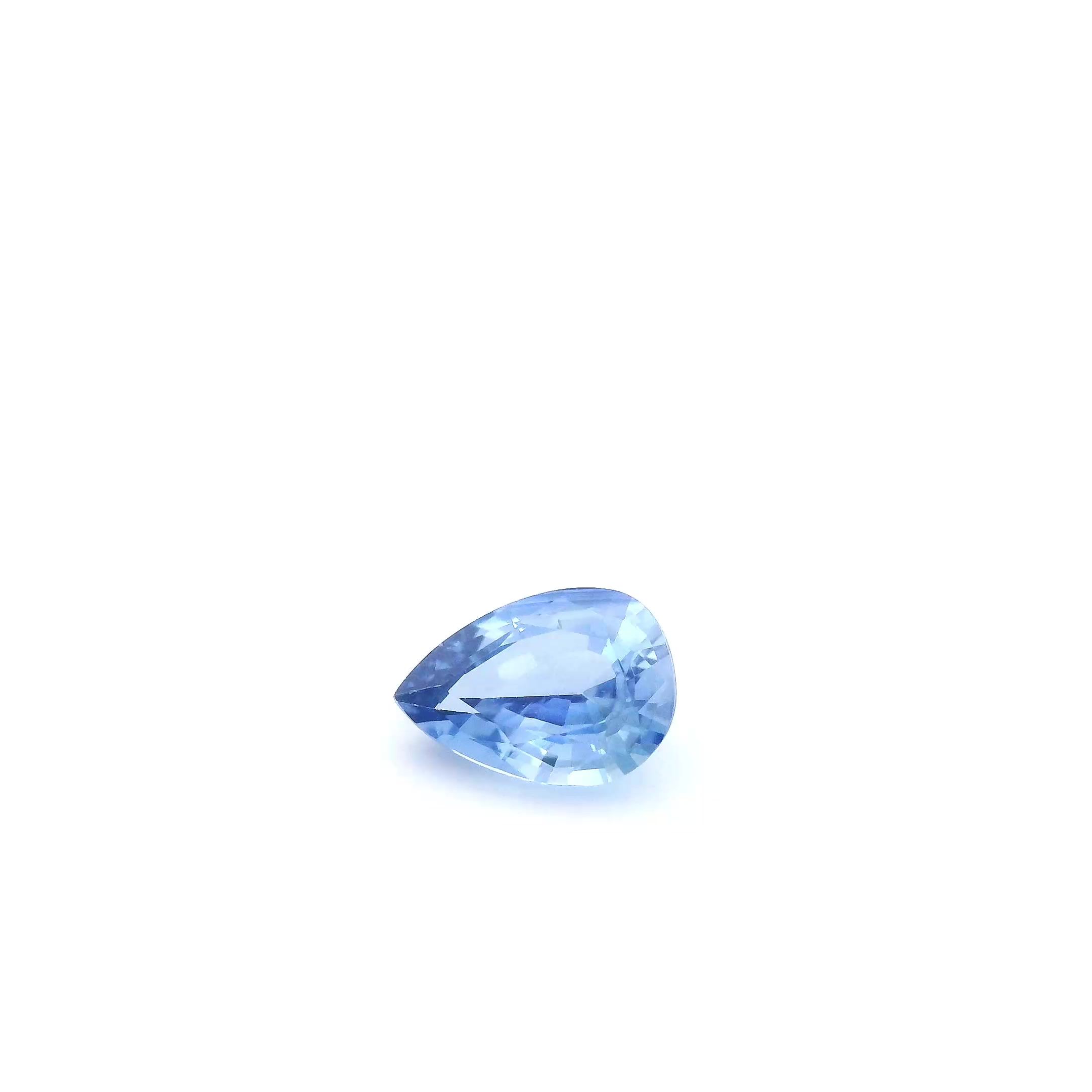 SAPPHIRE FACETED 0.73ct BLUE Medium Intense EC SRILANKA HEATED