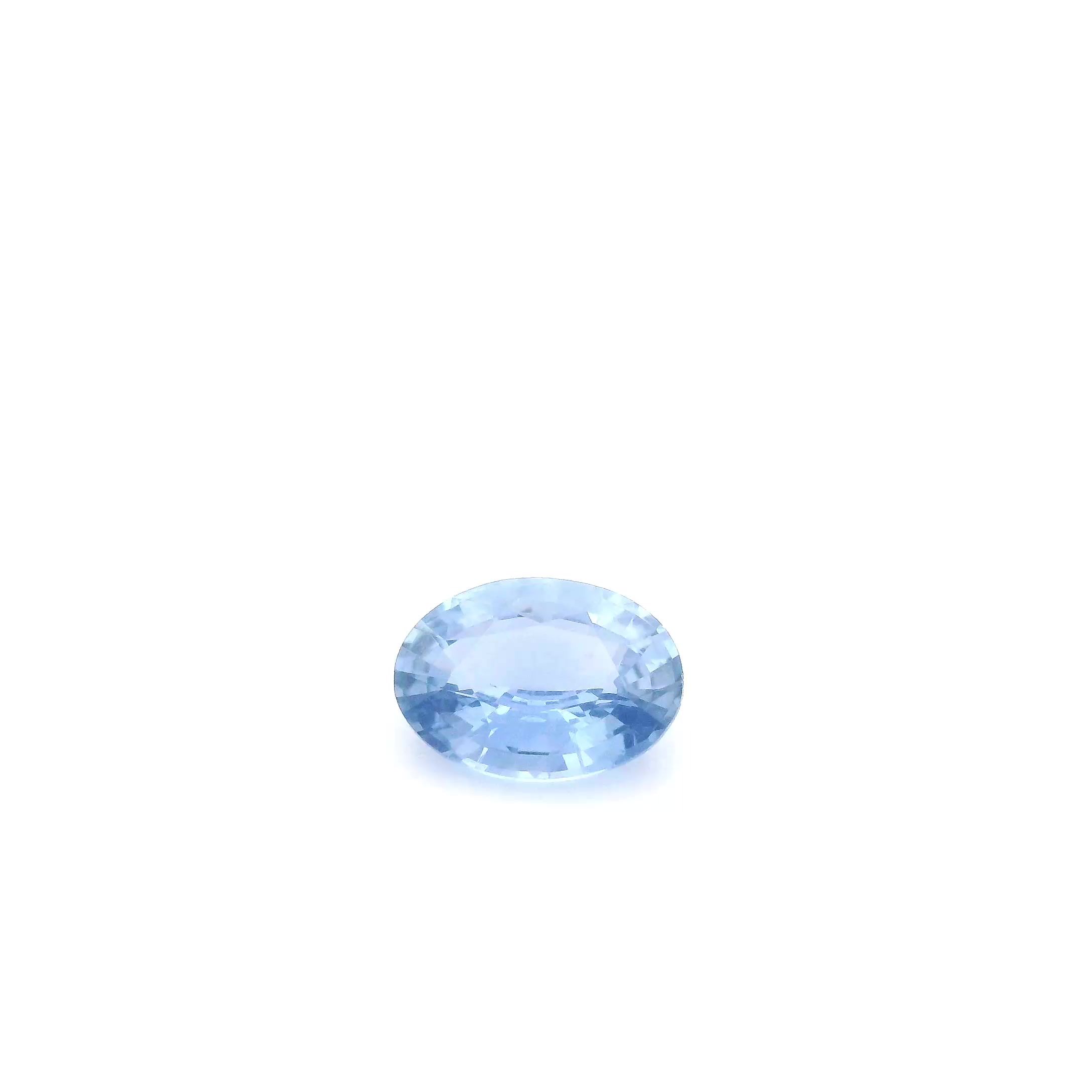 SAPPHIRE FACETED 0.82ct BLUE Medium Intense EC SRILANKA HEATED