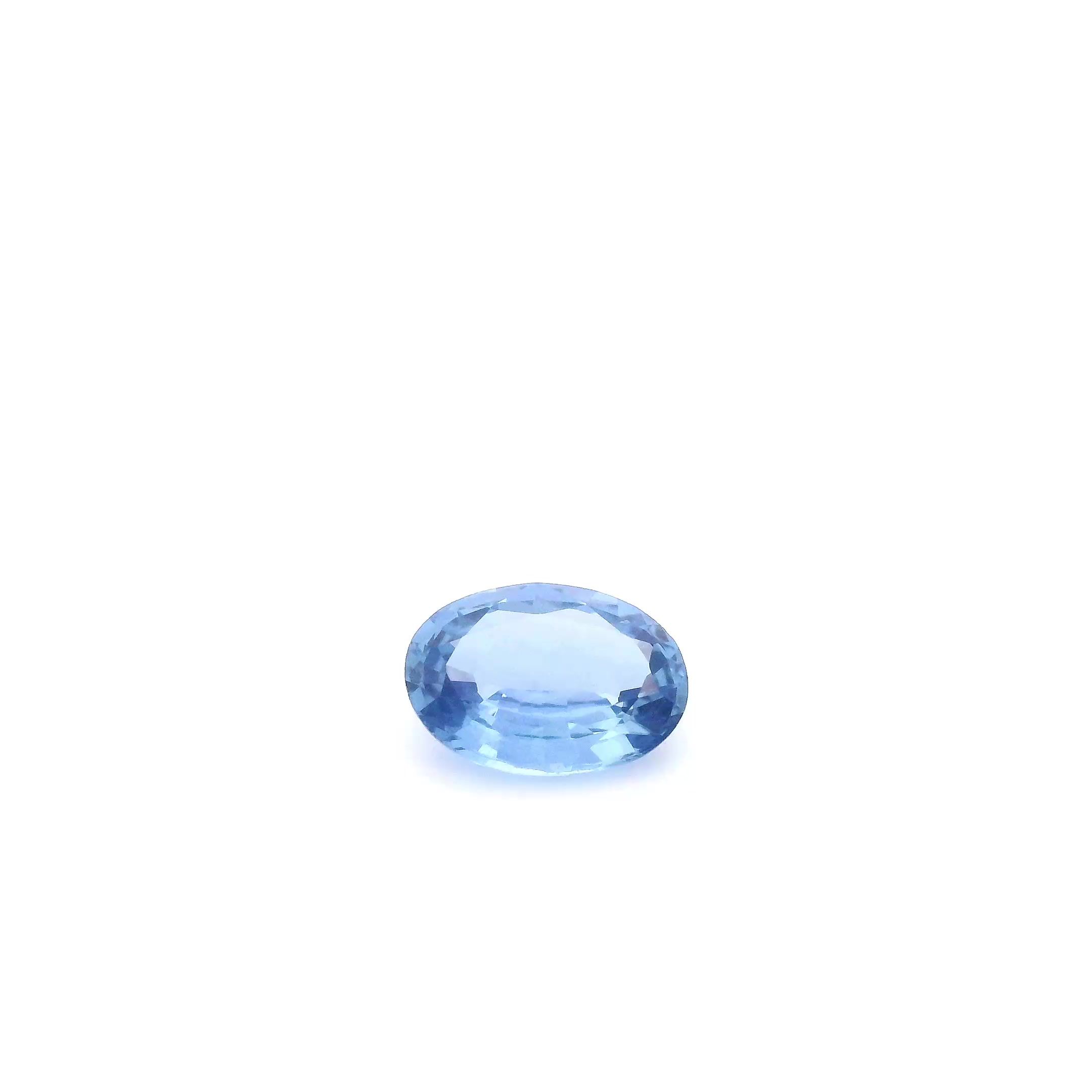 SAPPHIRE FACETED 0.78ct BLUE Intense EC SRILANKA HEATED