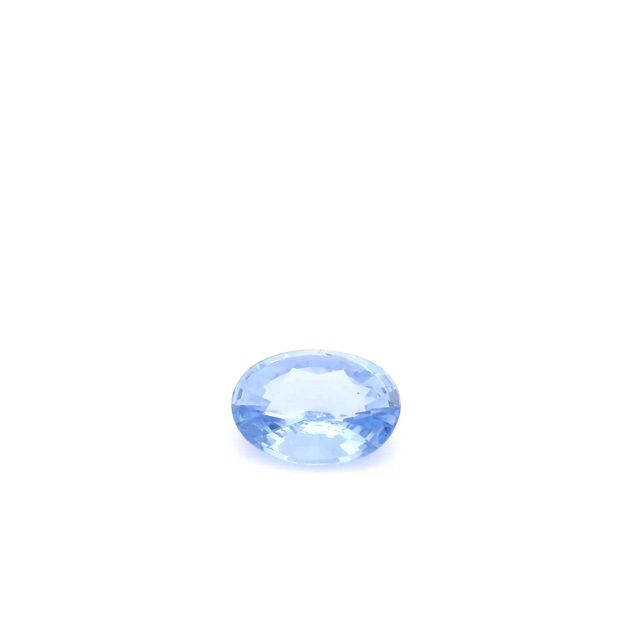 SAPPHIRE FACETED 0.74ct BLUE Intense EC SRILANKA HEATED