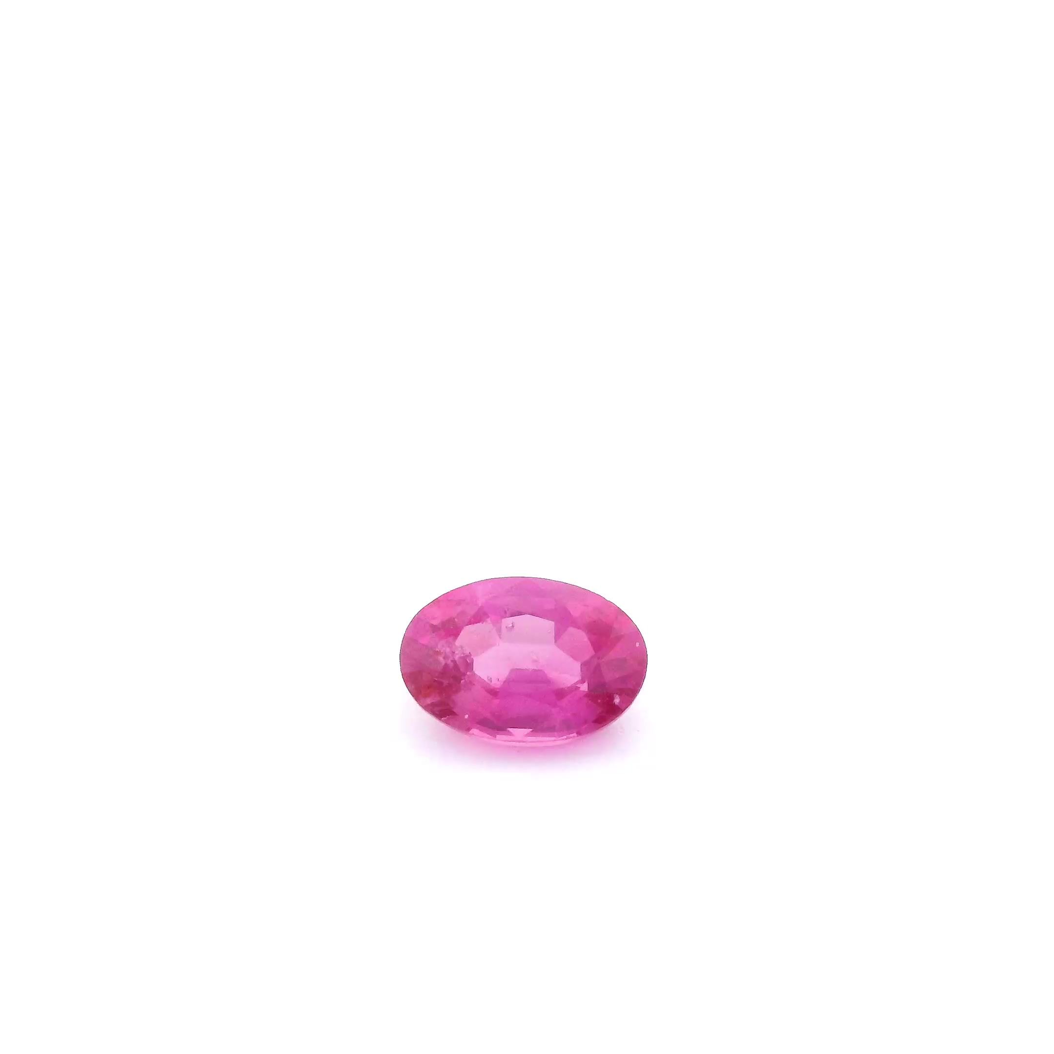 RUBY FACETED 0.6ct RED Intense SI MOZAMBIQUE NONE