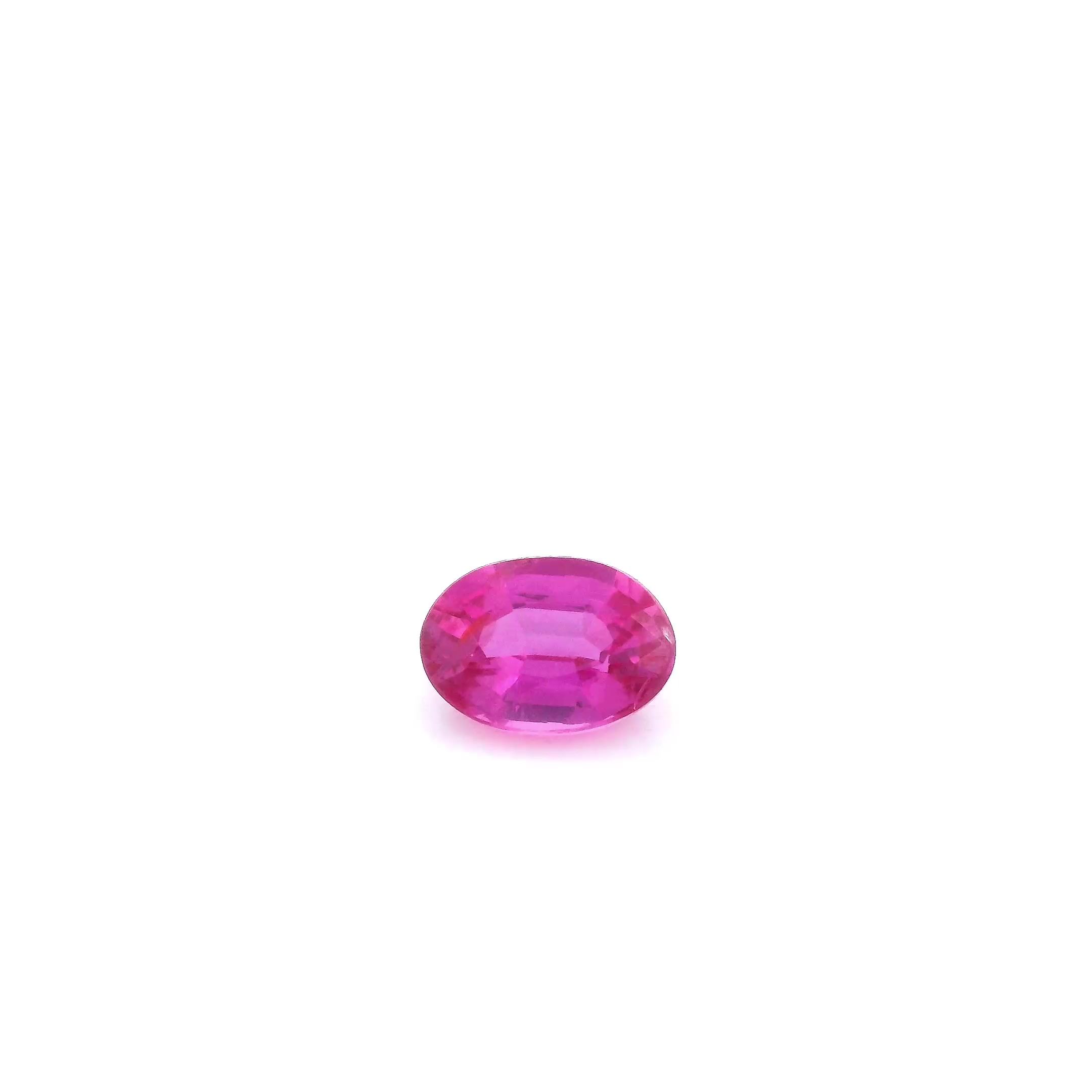 RUBY FACETED 0.6ct RED Intense SI MOZAMBIQUE NONE
