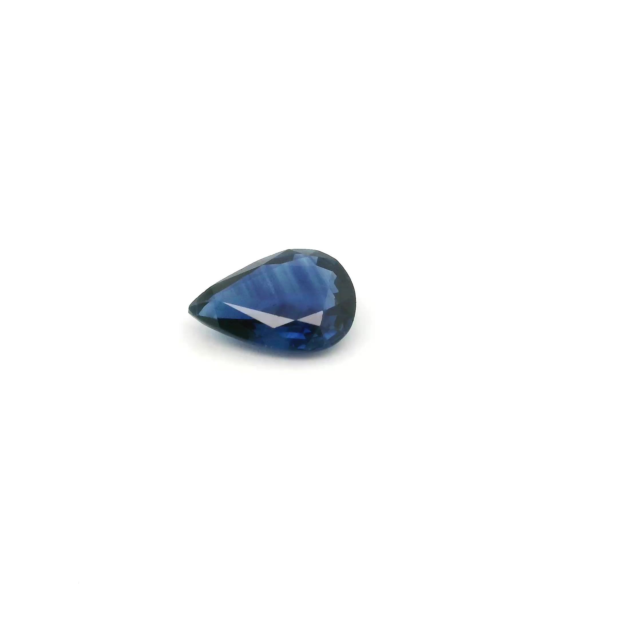 0.66 ct Pear sapphire