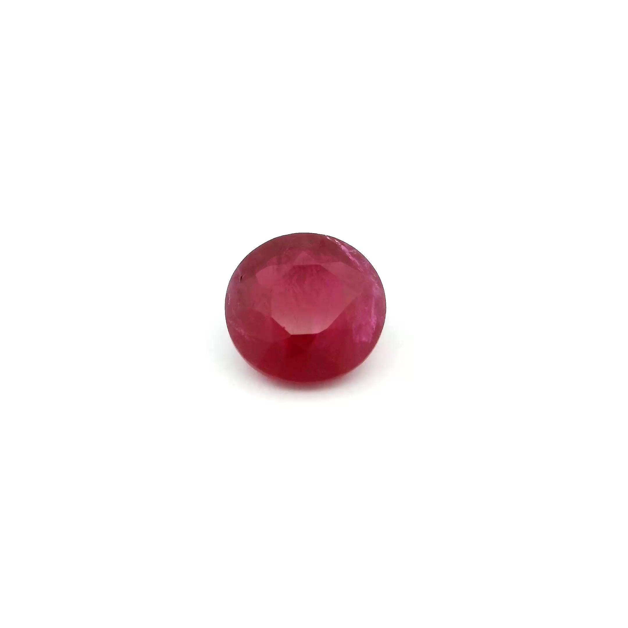 Rubin 1,20 ct, czerwony, szlif okrągły