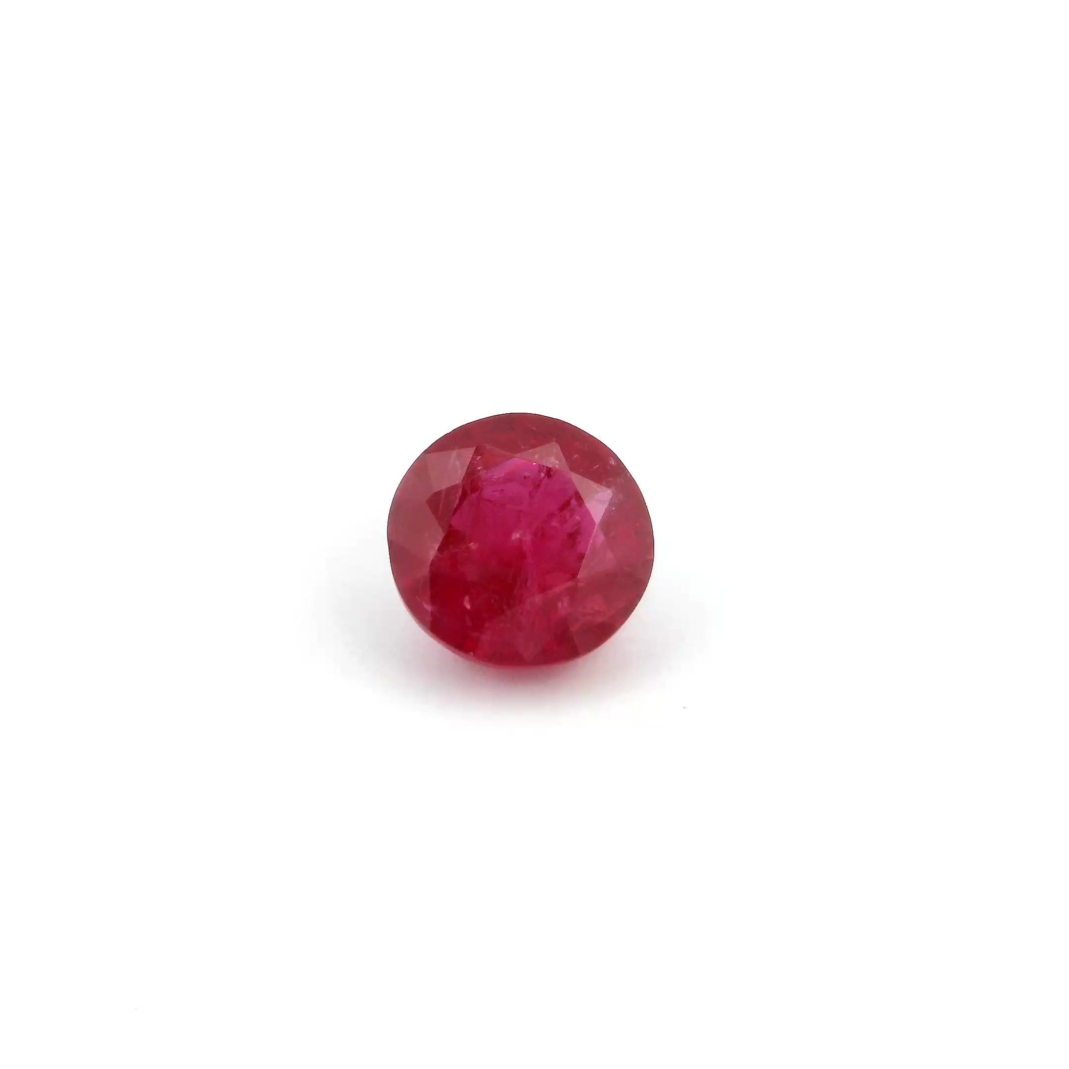 RUBY FACETED 1.42ct RED Intense MI MOZAMBIQUE HEATED