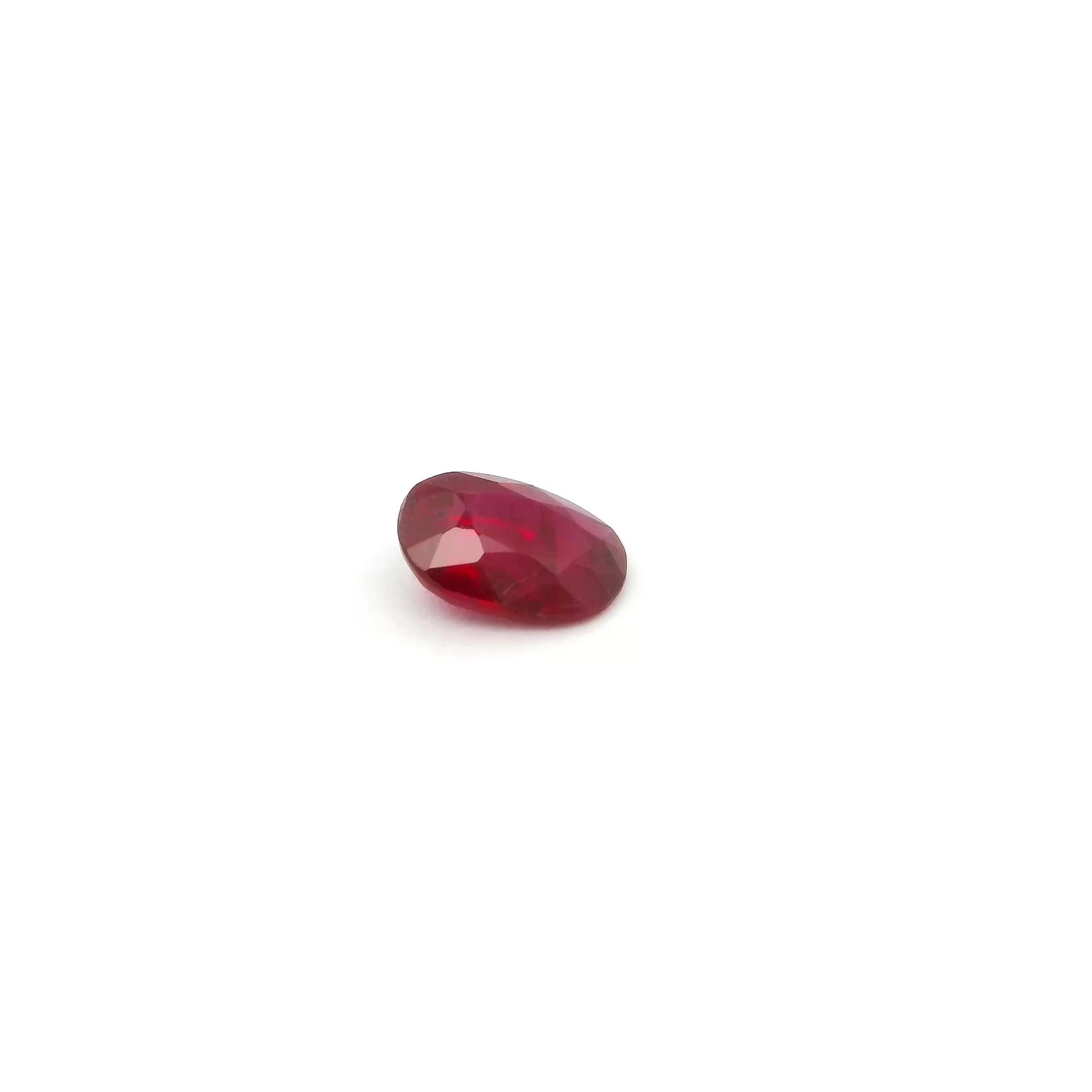 RUBY FACETED 0.49ct RED Intense SI MOZAMBIQUE HEATED