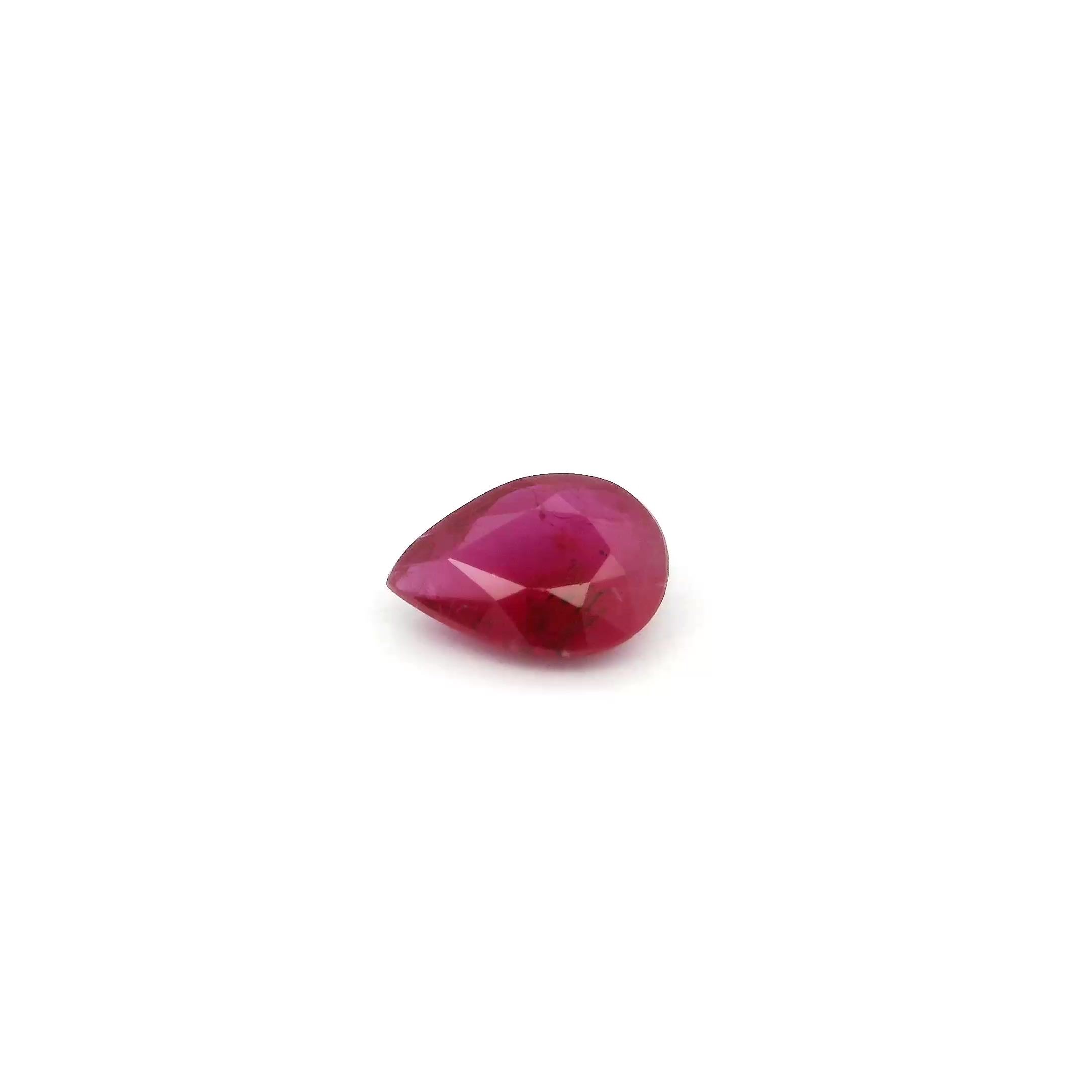 RUBY FACETED 0.77ct RED Intense SI MOZAMBIQUE HEATED