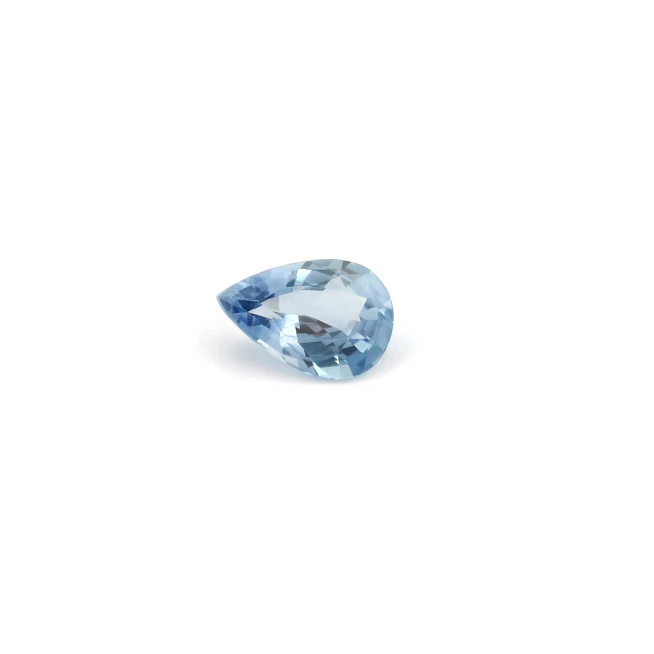 SAPPHIRE FACETED 0.69ct BLUE Light EC SRILANKA HEATED