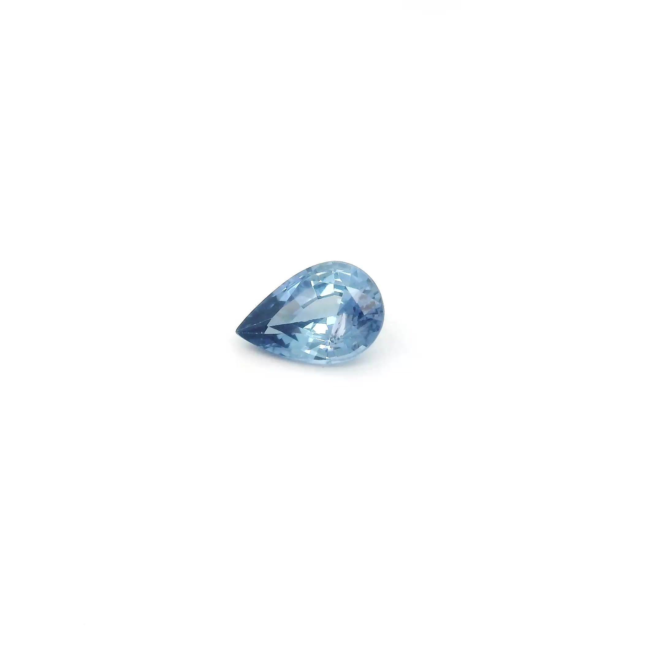0.44ct - Blue -  - Pear