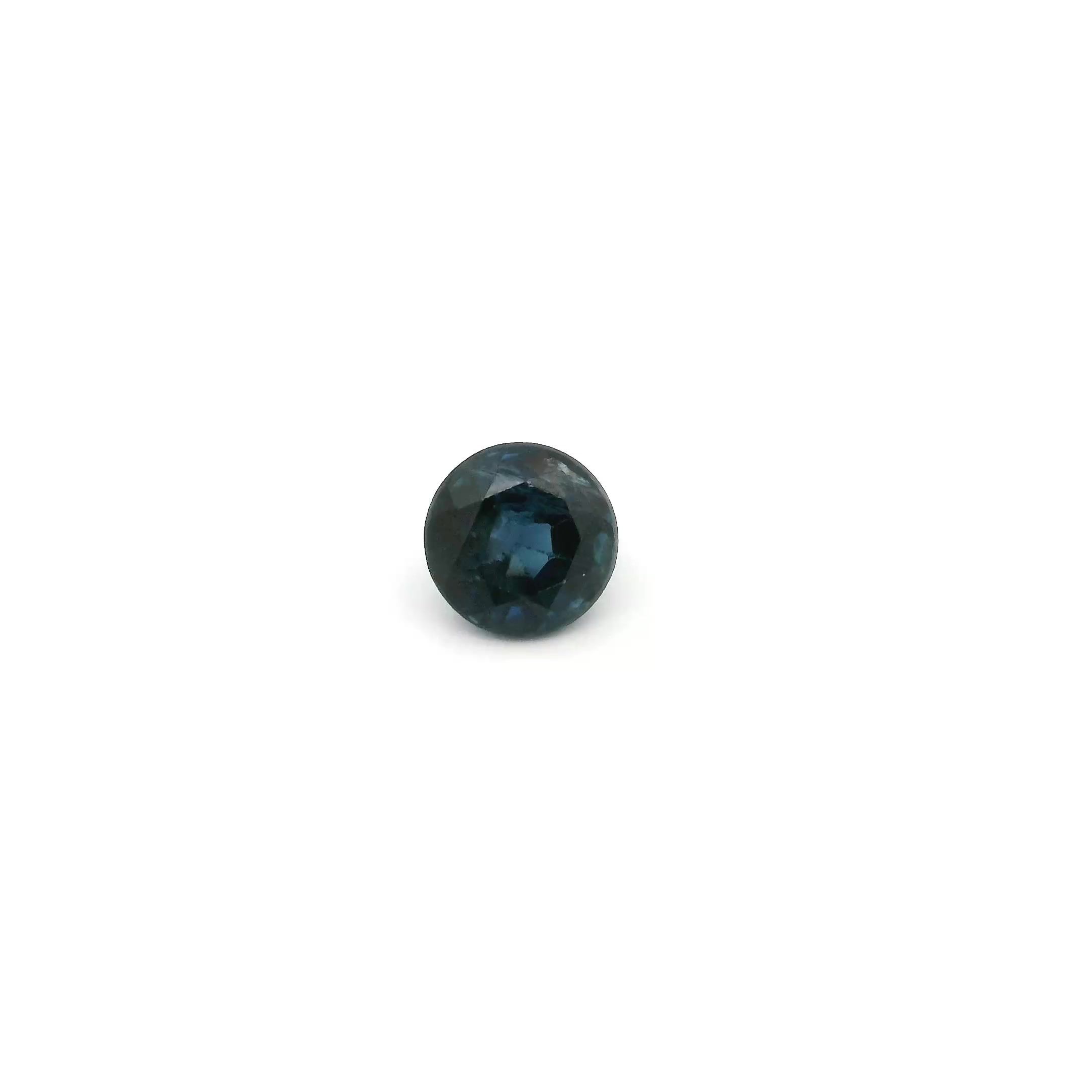 SAPPHIRE FACETED 0.52ct BLUE vivid SI CAMBODIA HEATED