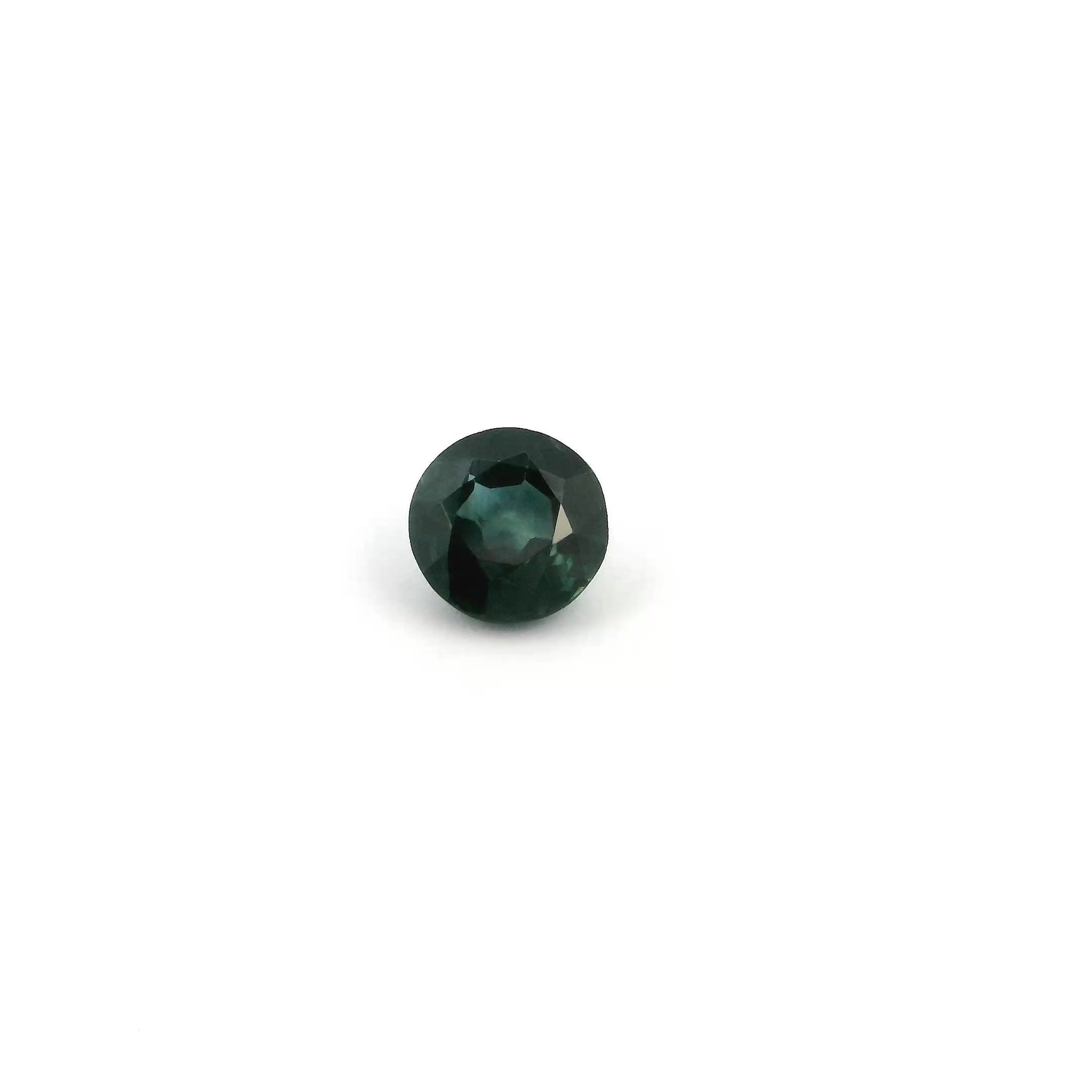 SAPPHIRE FACETED 0.53ct BLUE deep SI CAMBODIA HEATED