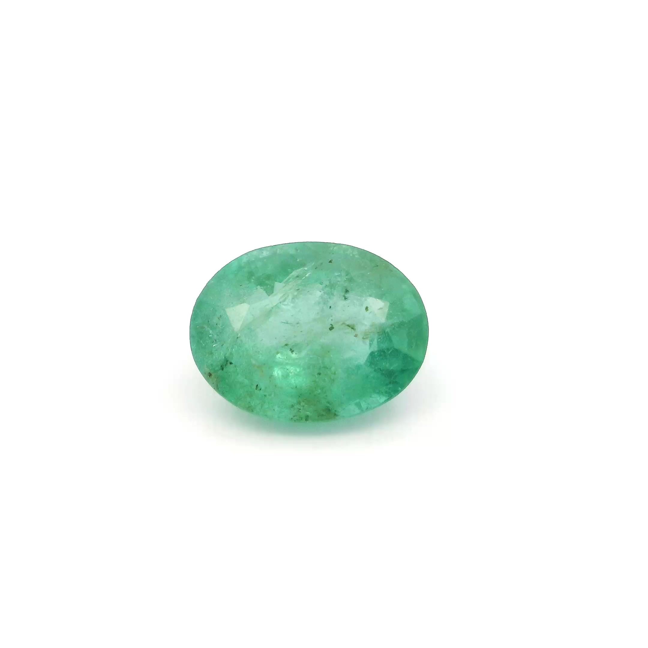 Szmaragd 1,97 ct, zielony, szlif owalny