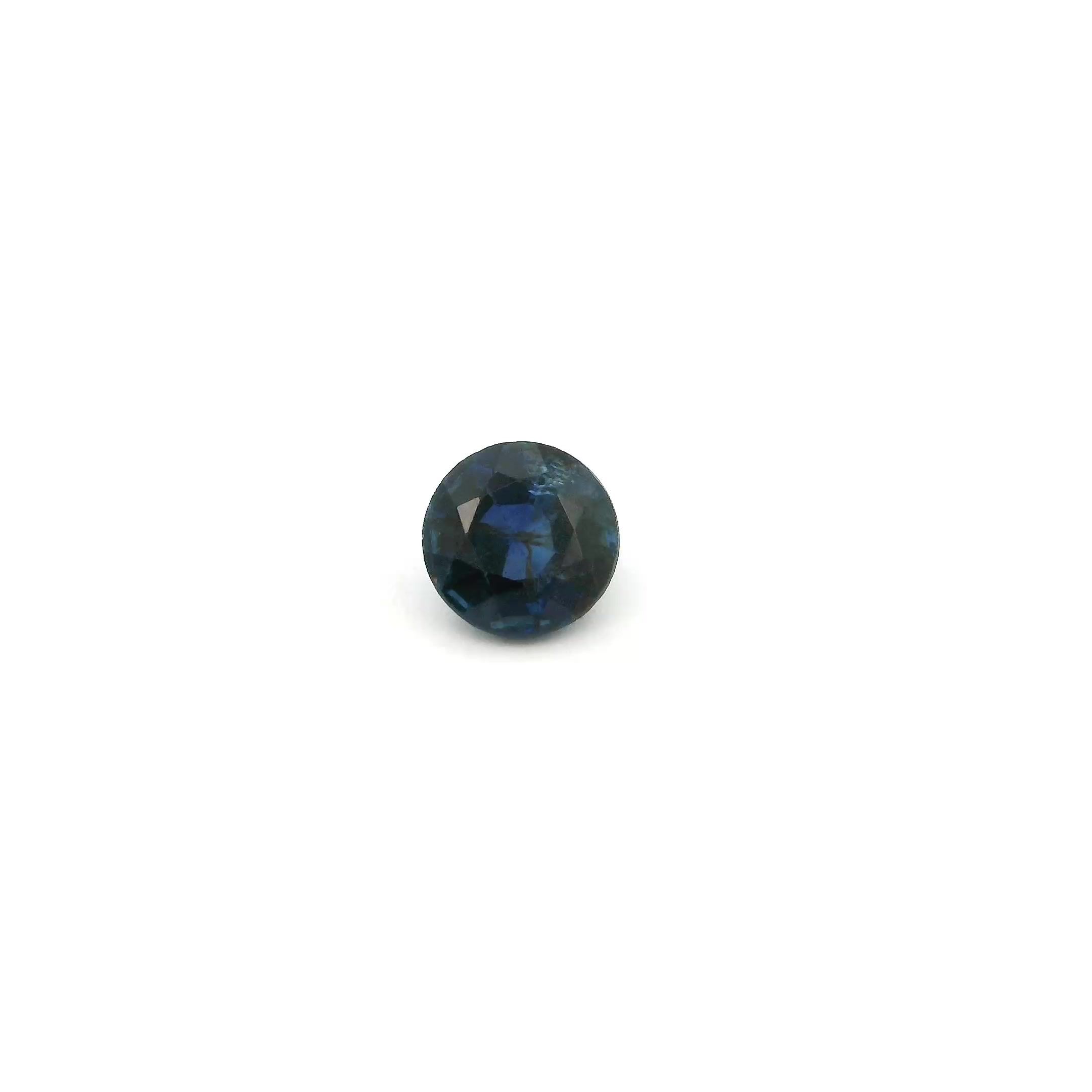SAPPHIRE FACETED 0.53ct BLUE vivid SI CAMBODIA HEATED
