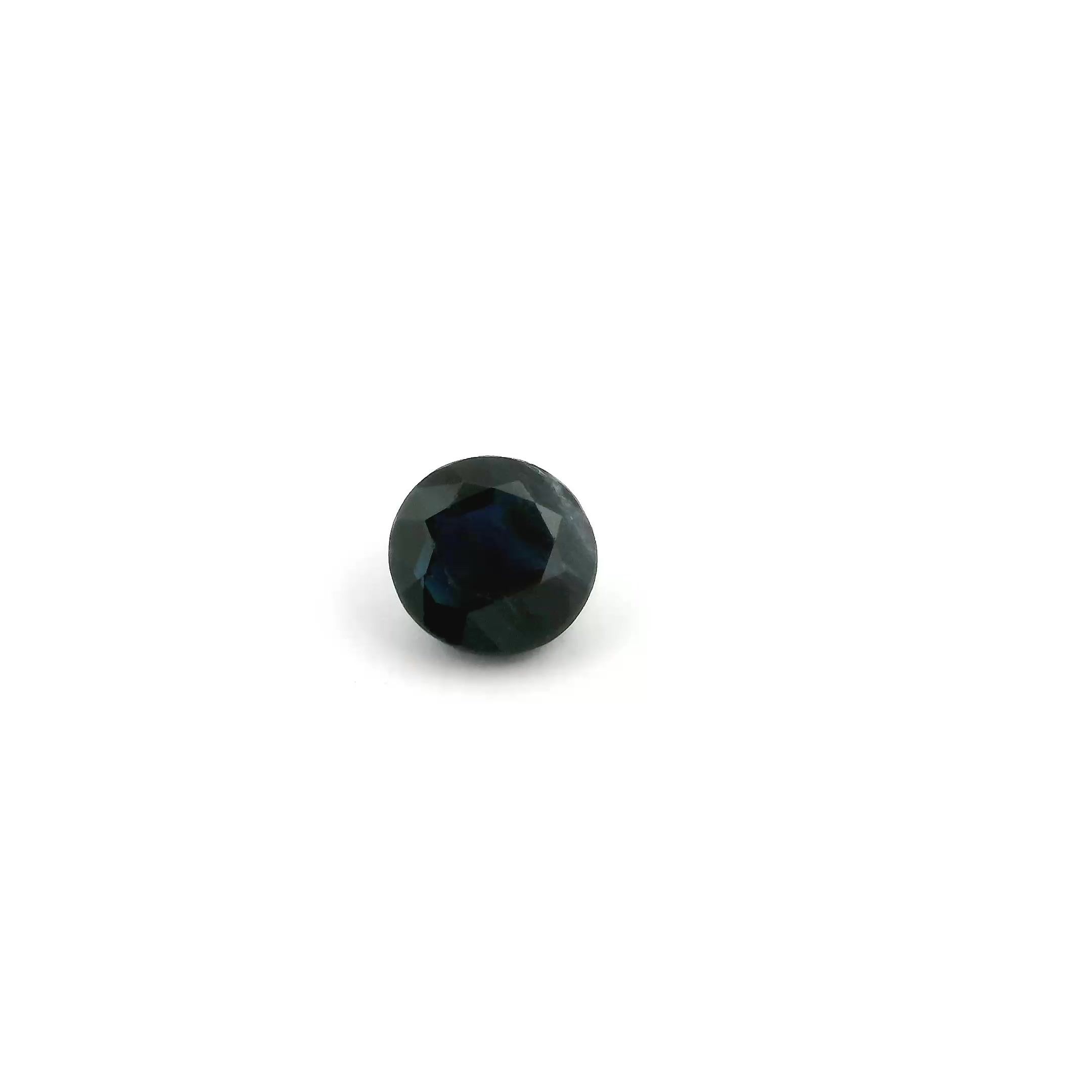 SAPPHIRE FACETED 0.59ct BLUE deep SI CAMBODIA HEATED