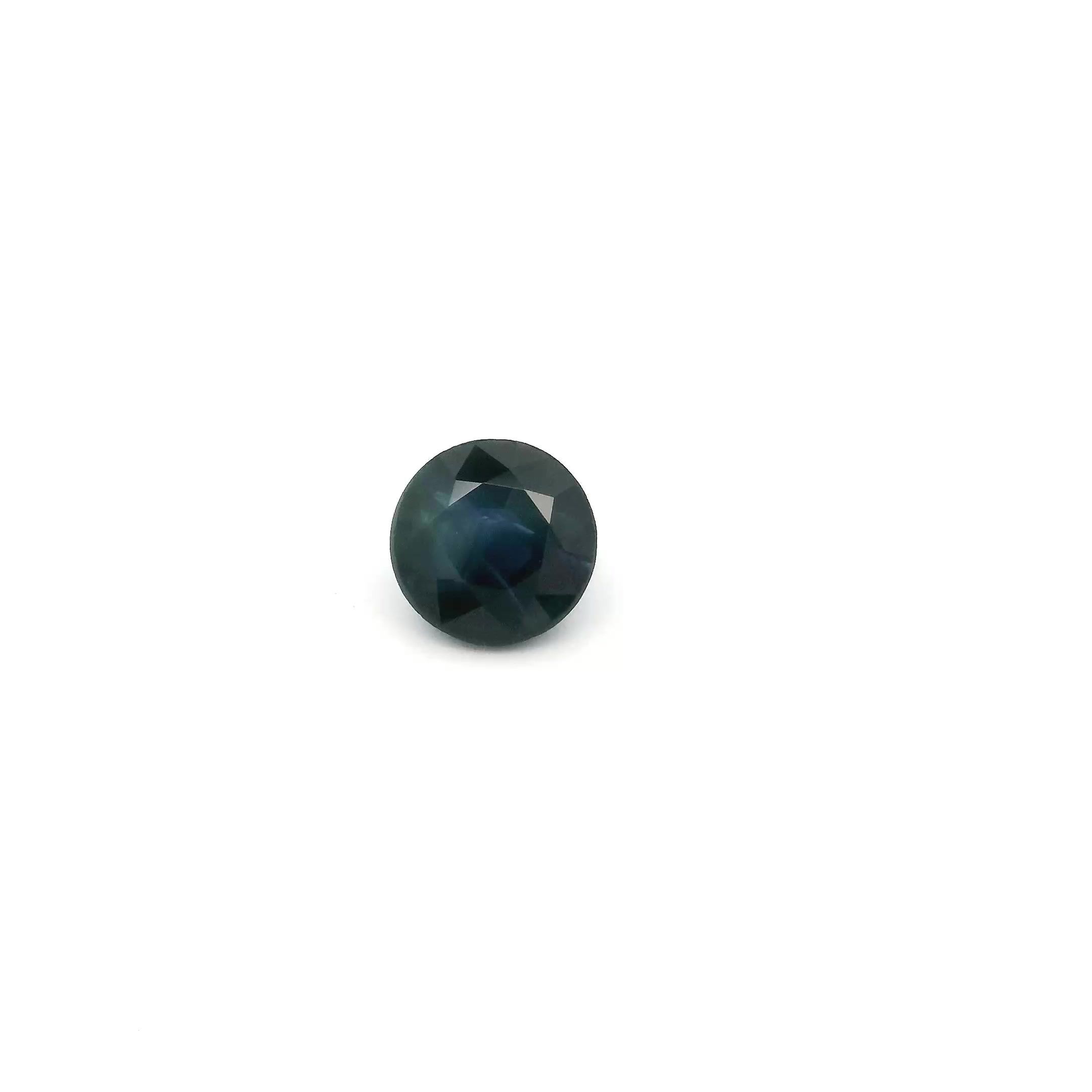 SAPPHIRE FACETED 0.6ct BLUE vivid SI CAMBODIA HEATED