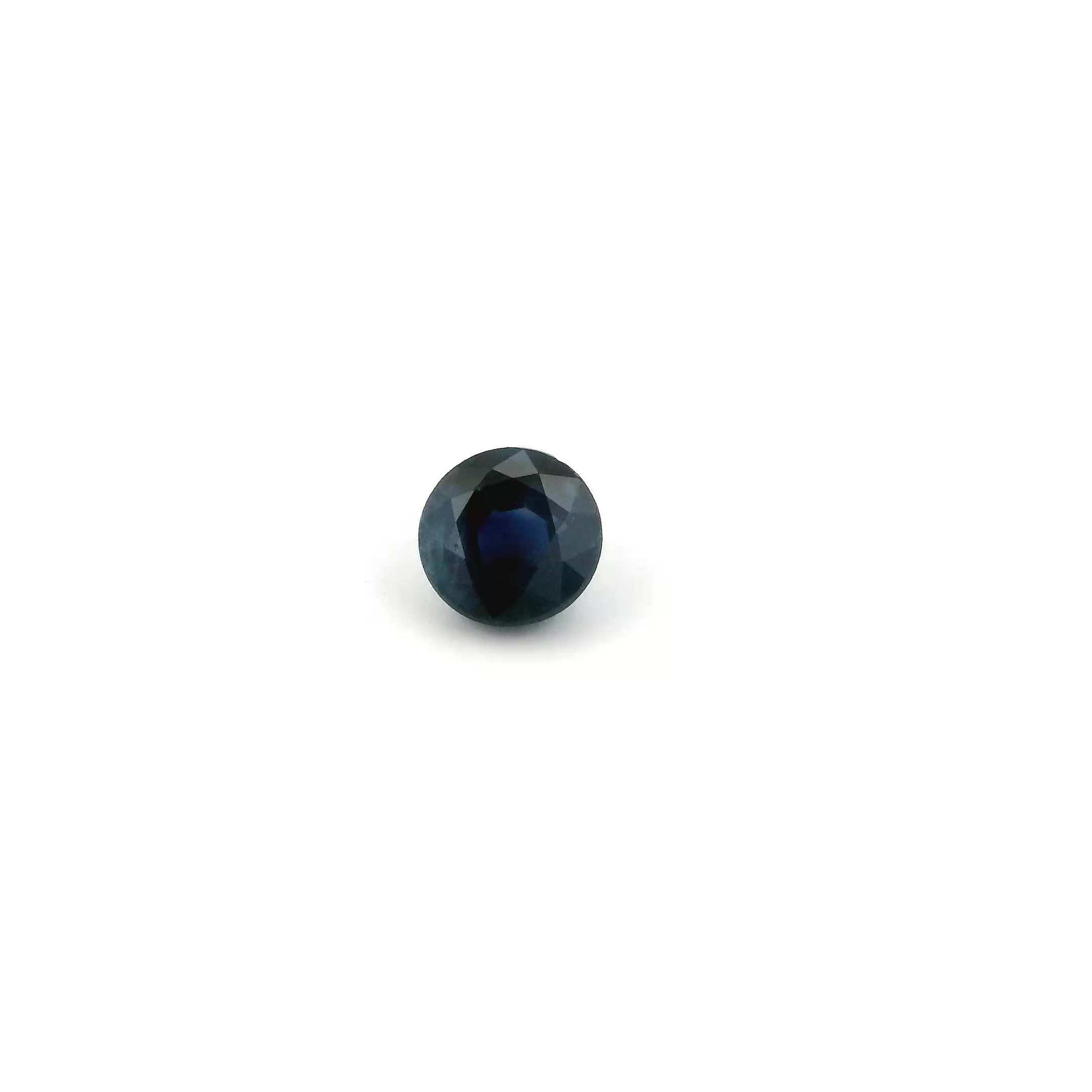 SAPPHIRE FACETED 0.52ct BLUE vivid SI CAMBODIA HEATED