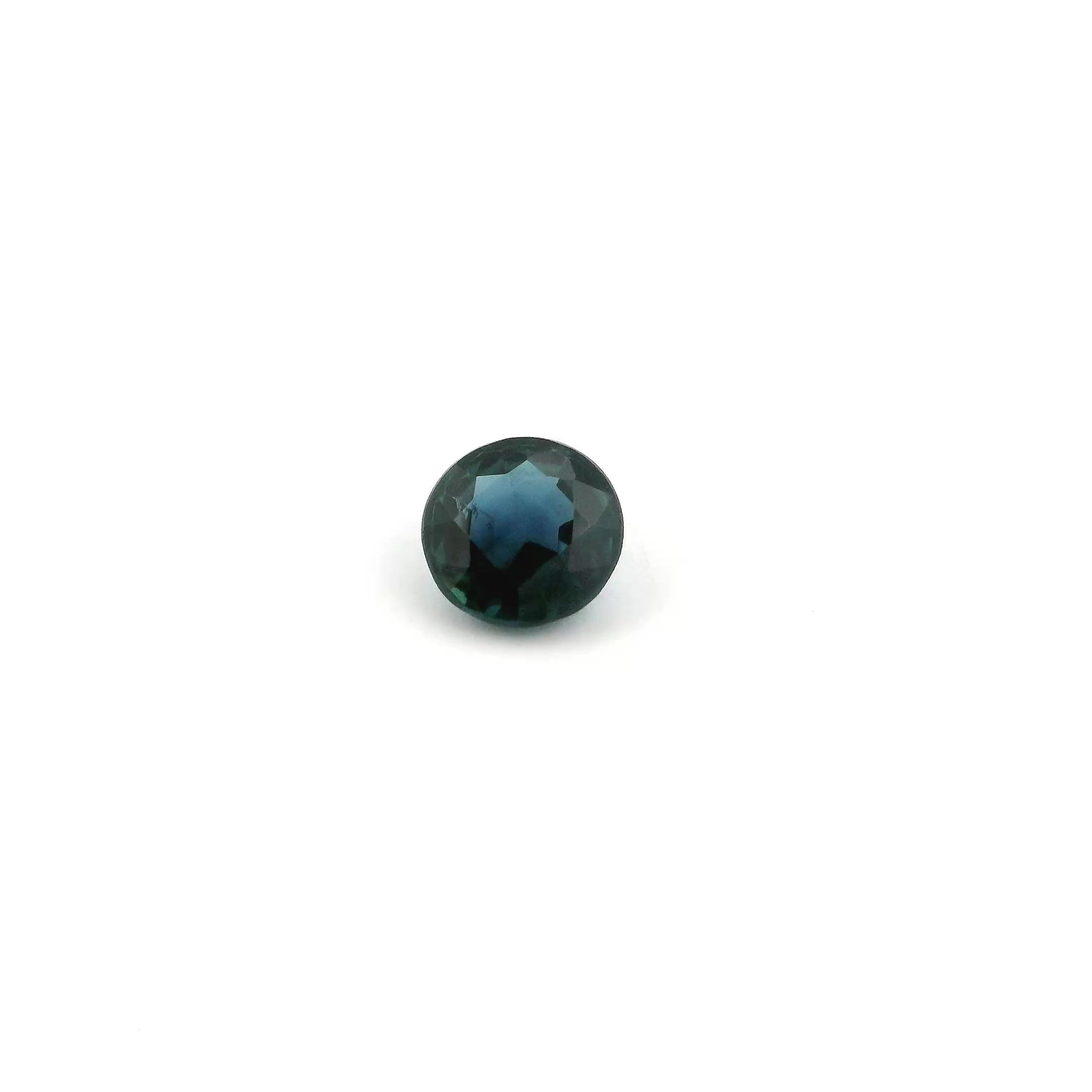 SAPPHIRE FACETED 0.5ct BLUE vivid SI CAMBODIA HEATED