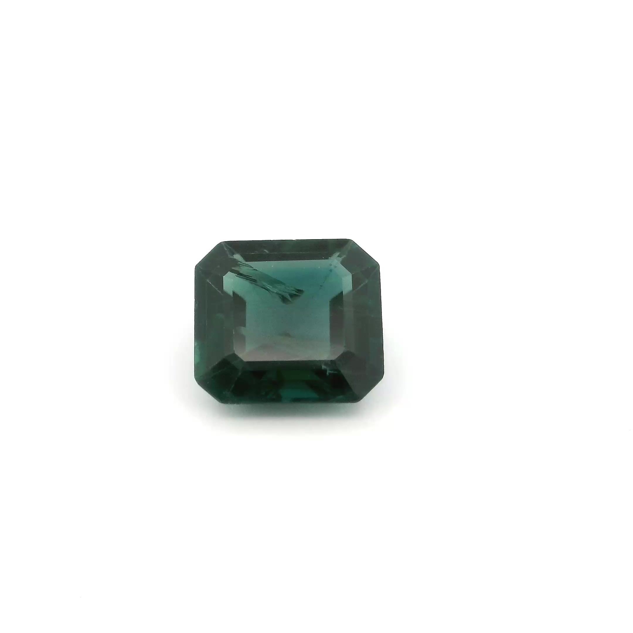 Szafir 2,07 ct, niebieski, szlif ośmiokątny