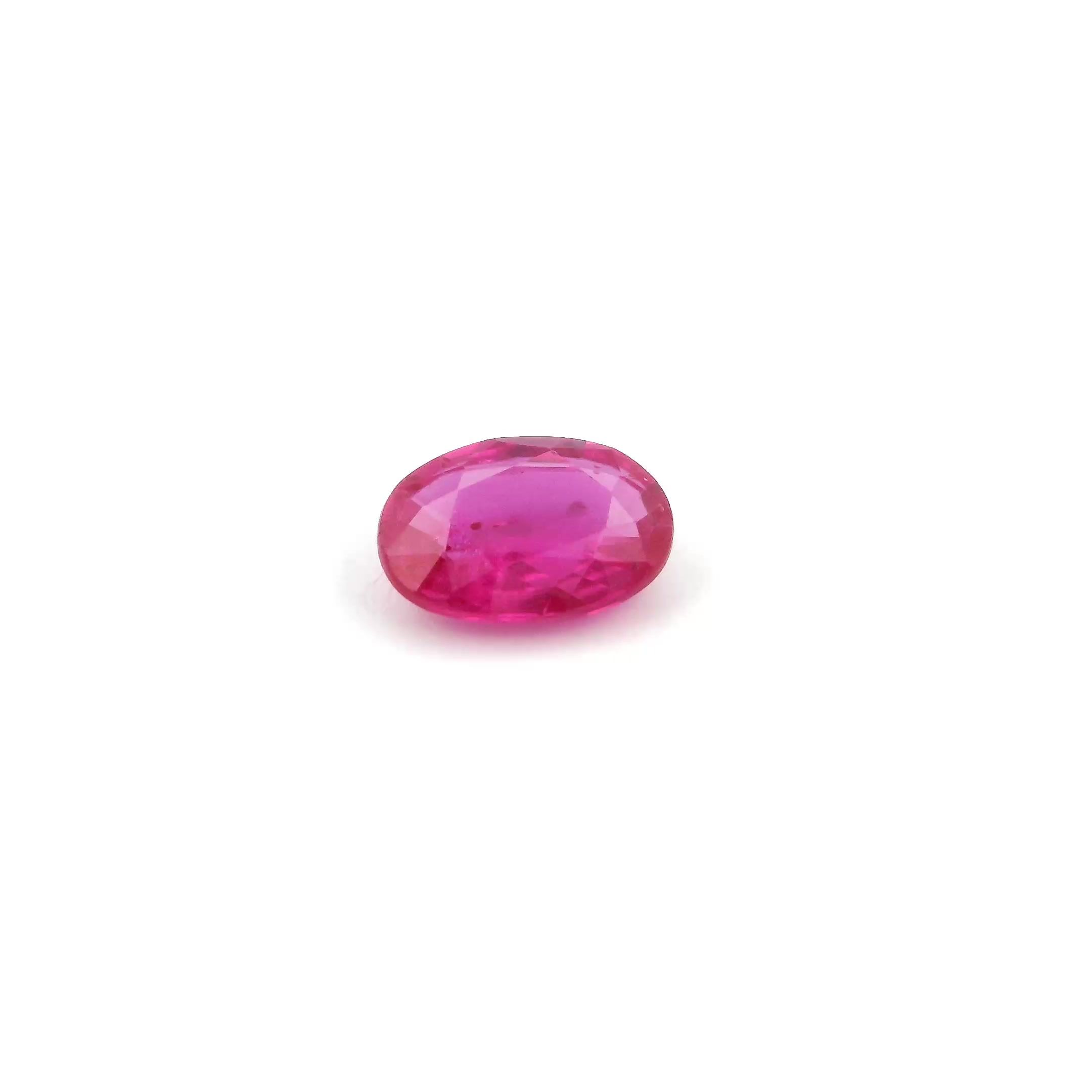 RUBY FACETED 0.88ct RED Medium Intense SI MOZAMBIQUE HEATED