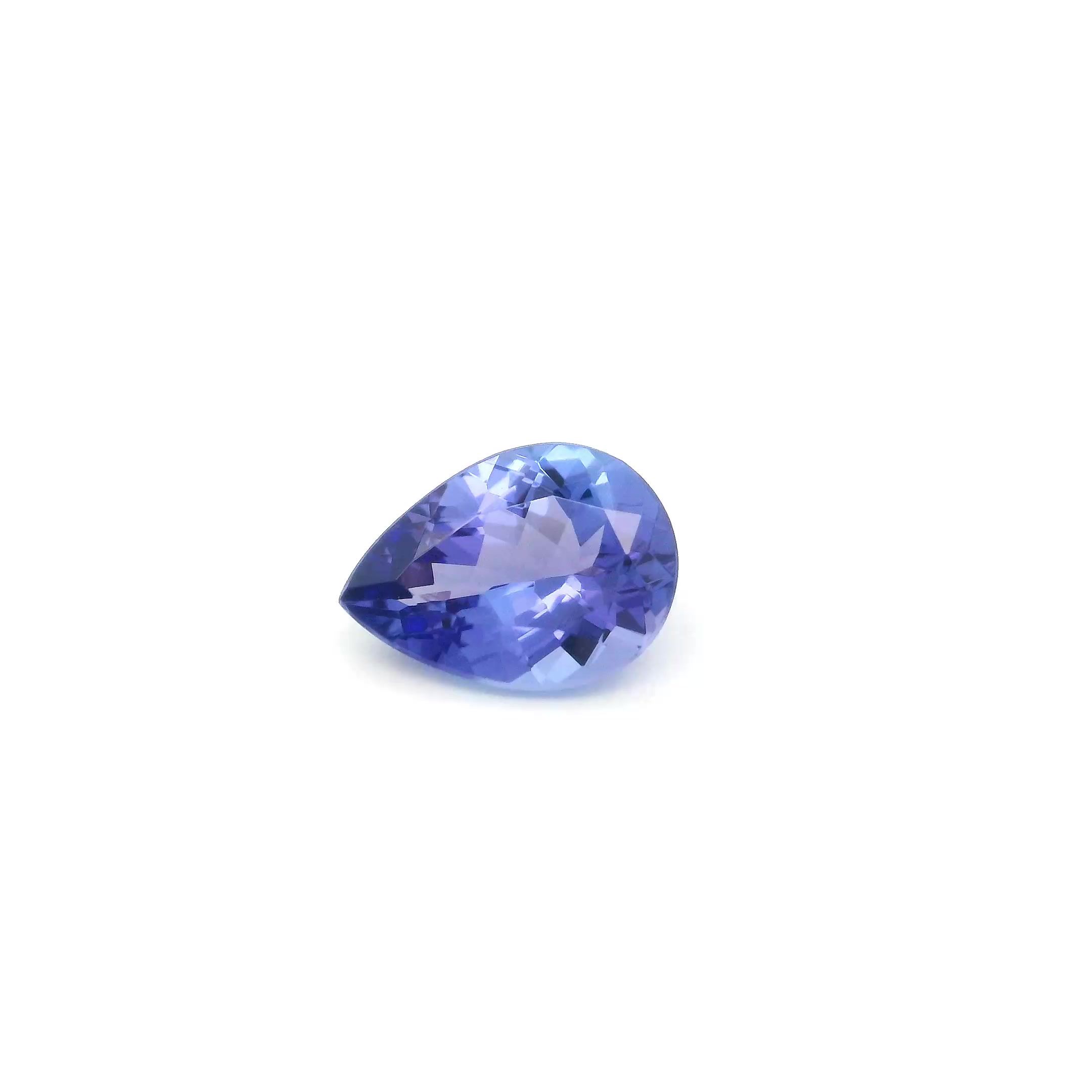 TANZANITE FACETED 1.07ct BLUE Intense EC TANZANIA HEATED