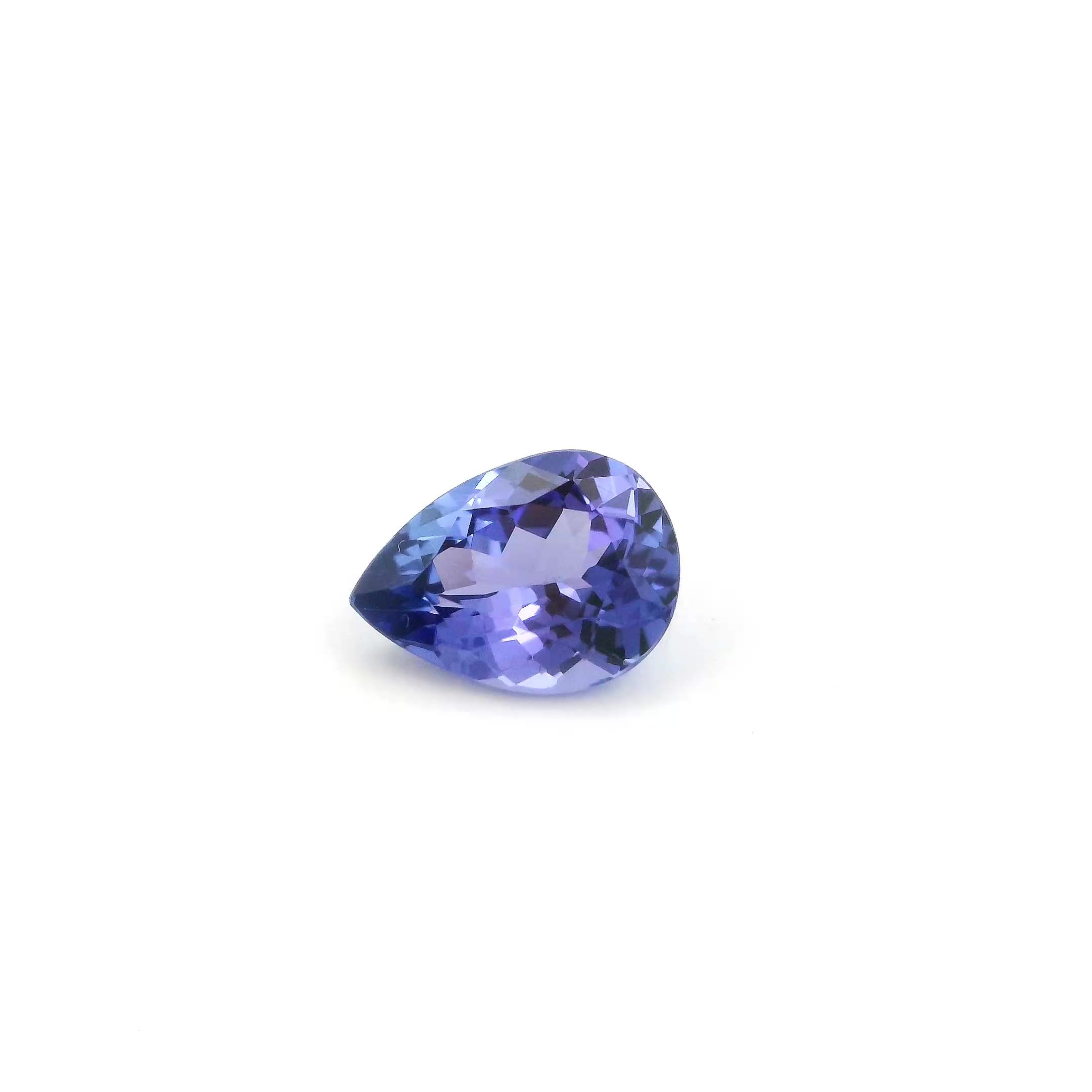 TANZANITE FACETED 1.03ct BLUE Intense EC TANZANIA HEATED