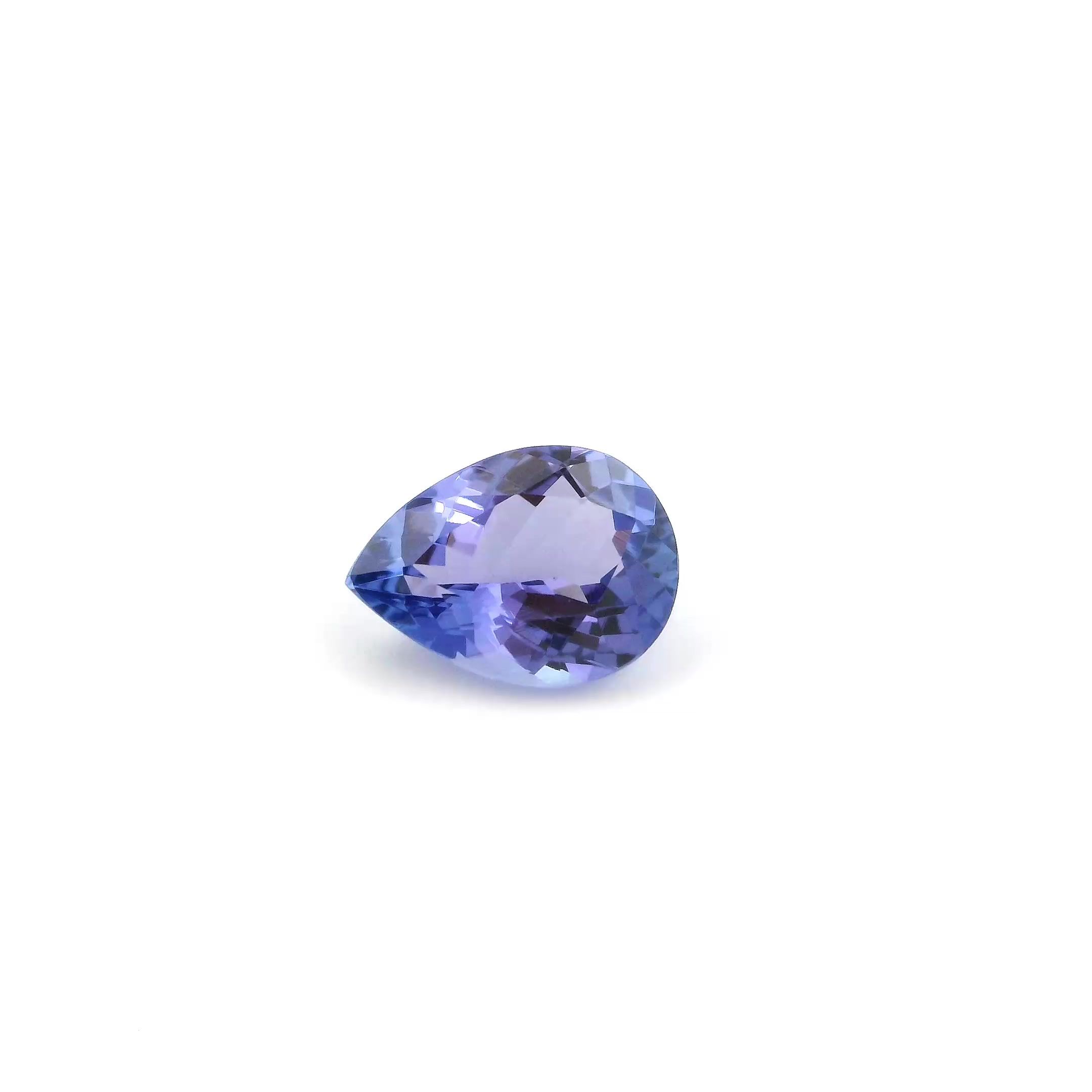 TANZANITE FACETED 0.98ct BLUE Intense EC TANZANIA HEATED