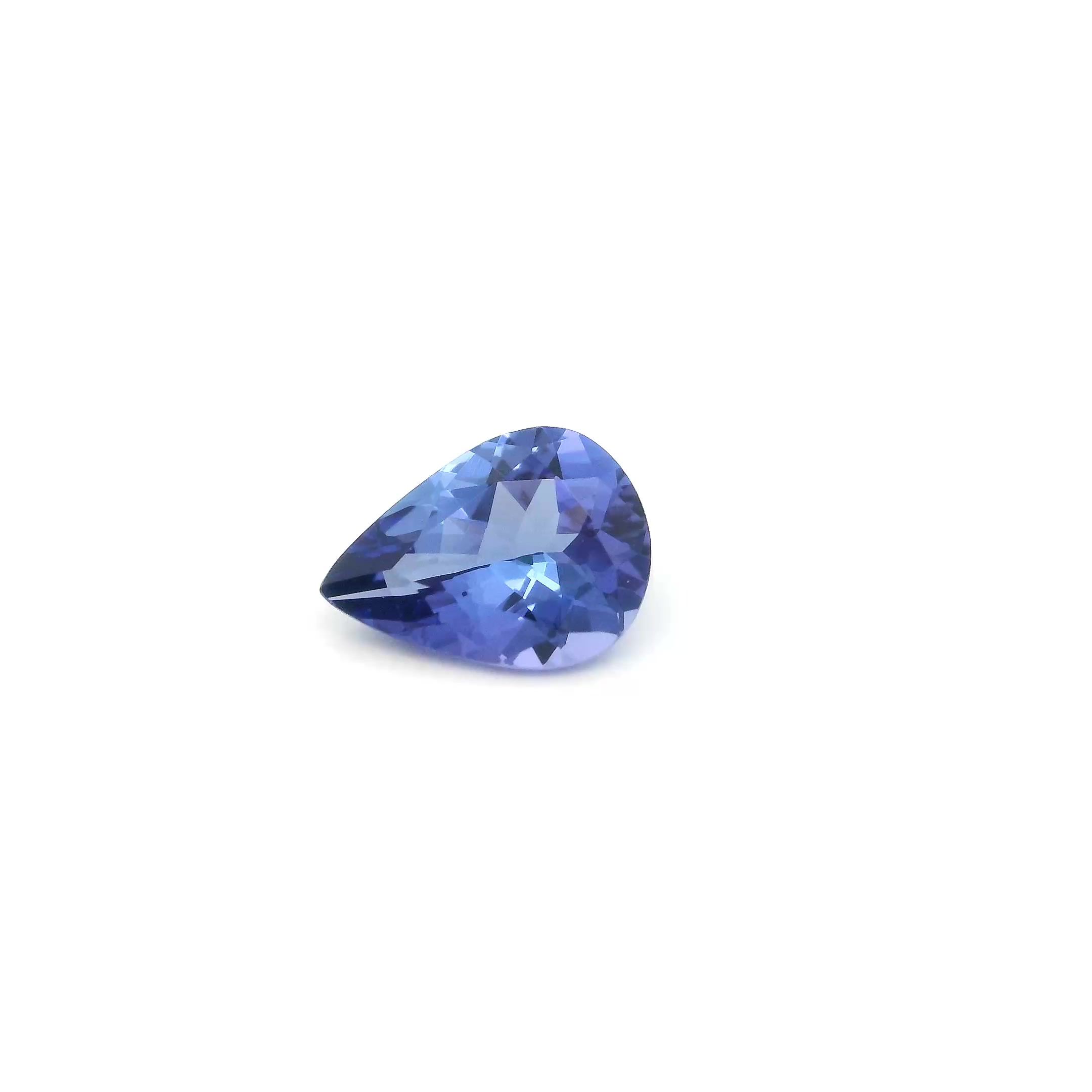 TANZANITE FACETED 1.01ct BLUE Intense EC TANZANIA HEATED