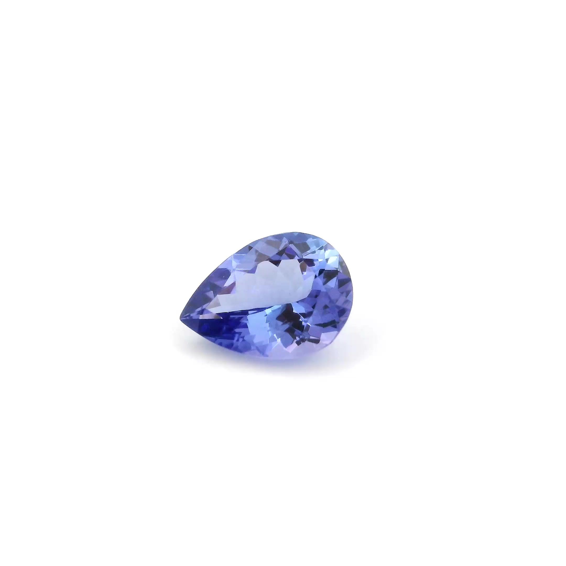 1 ct Pear tanzanite