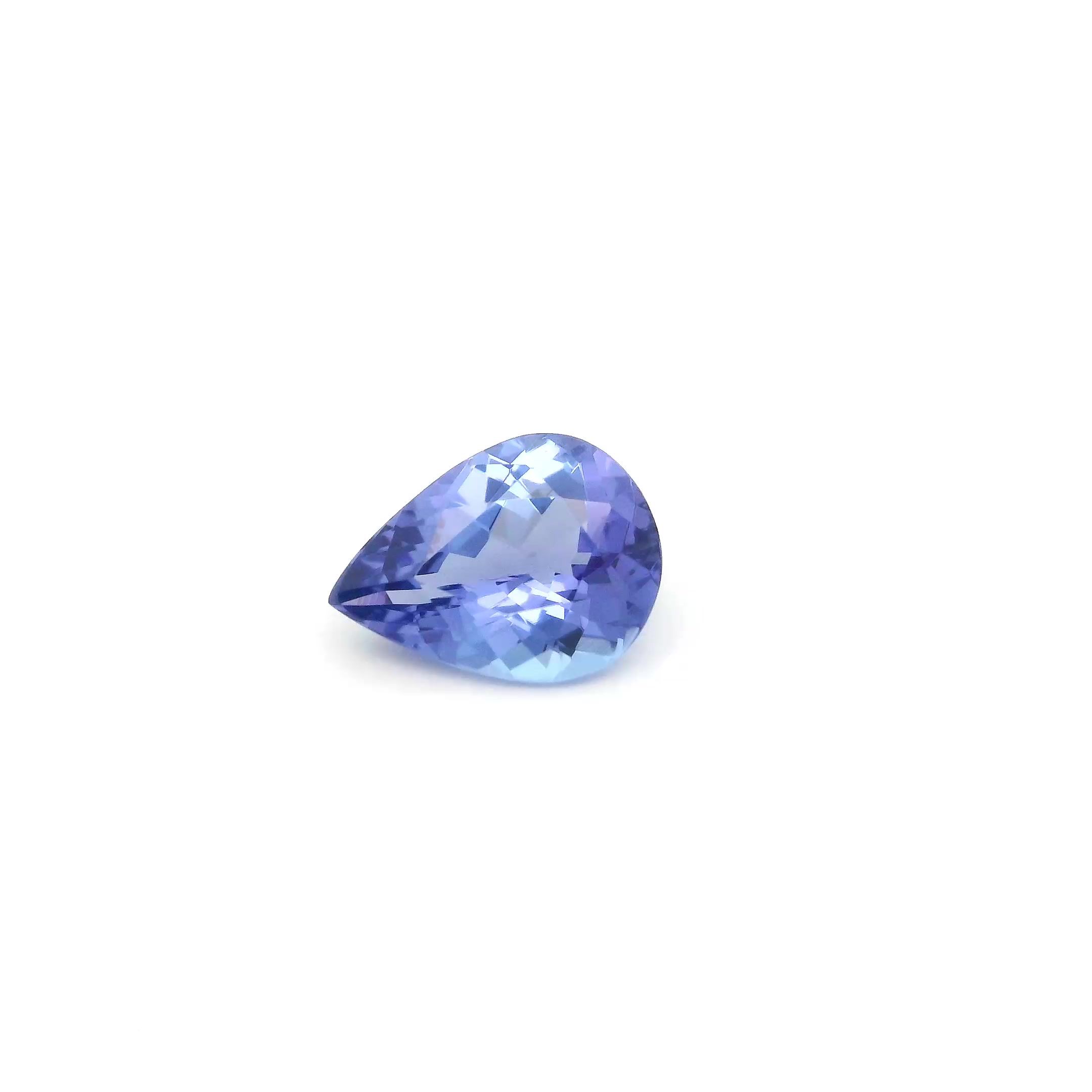 TANZANITE FACETED 1.02ct BLUE Intense EC TANZANIA HEATED