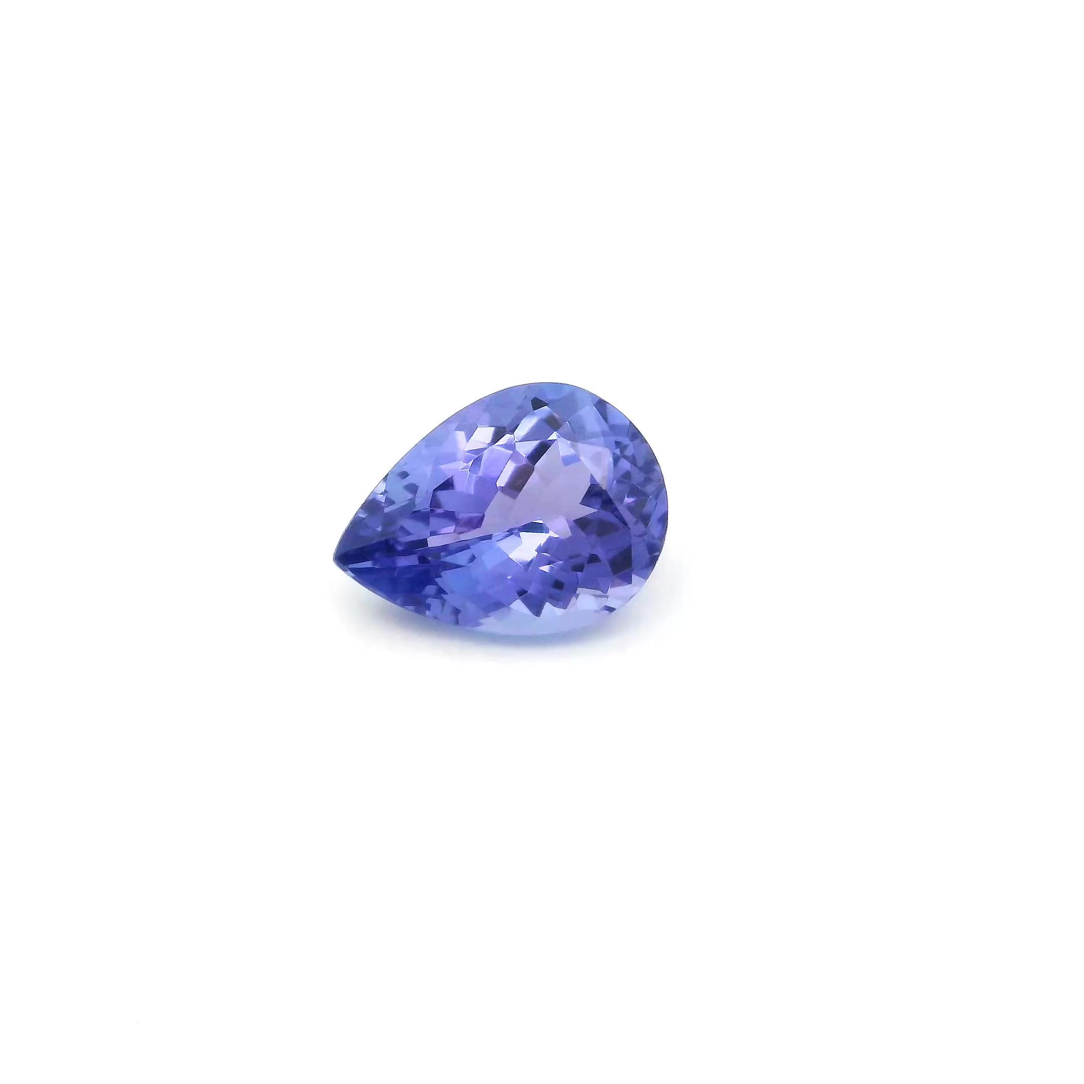 TANZANITE FACETED 1.17ct BLUE Intense EC TANZANIA HEATED