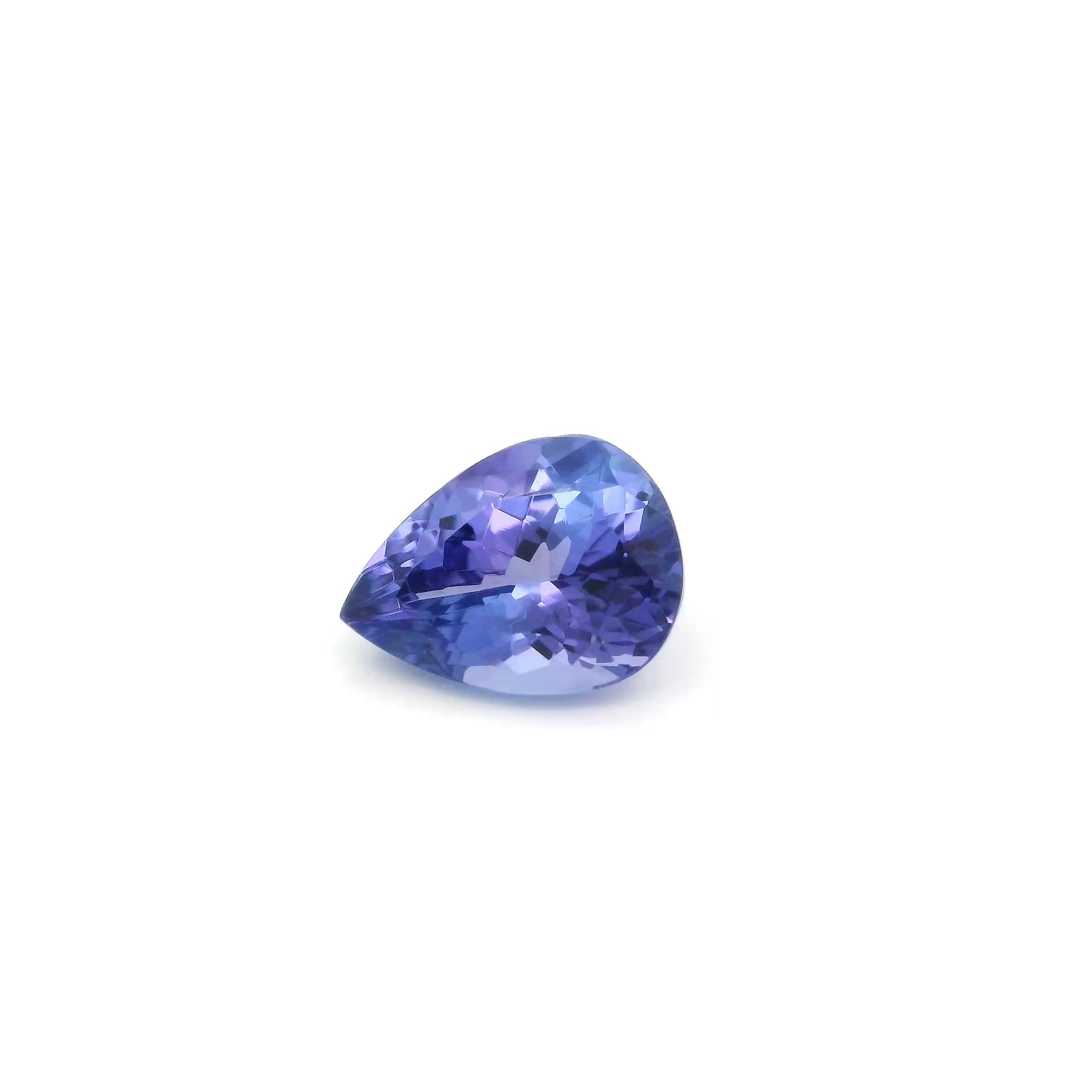 TANZANITE FACETED 1.34ct BLUE Intense EC TANZANIA HEATED
