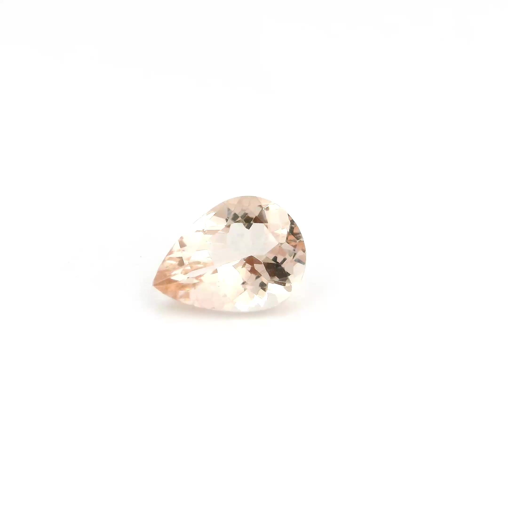 MORGANITE FACETED 0.88ct PINK Brownish Pink/Light EC MOZAMBIQUE HEATED
