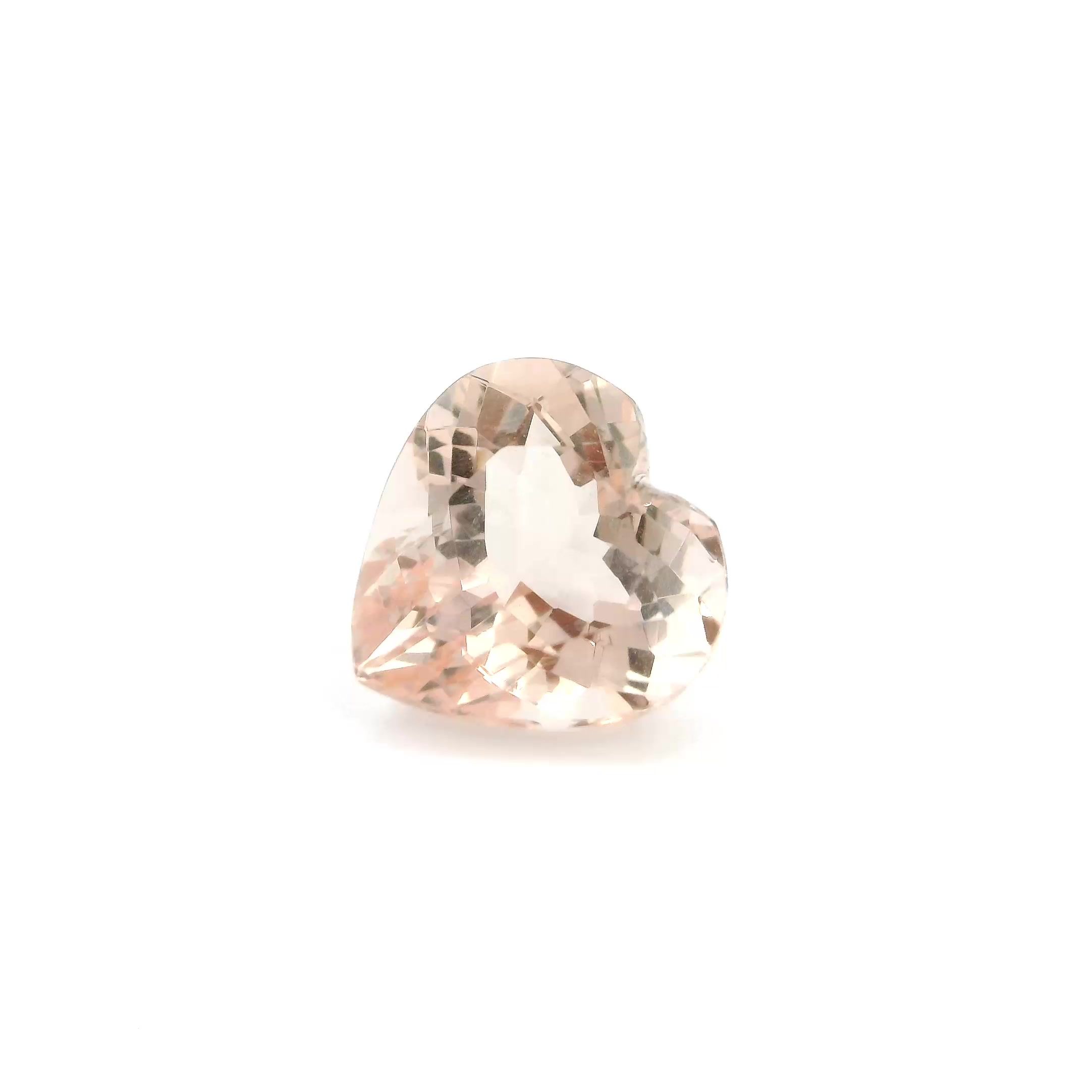 MORGANITE FACETED 2.25ct PINK Brownish Pink/Light EC MOZAMBIQUE HEATED