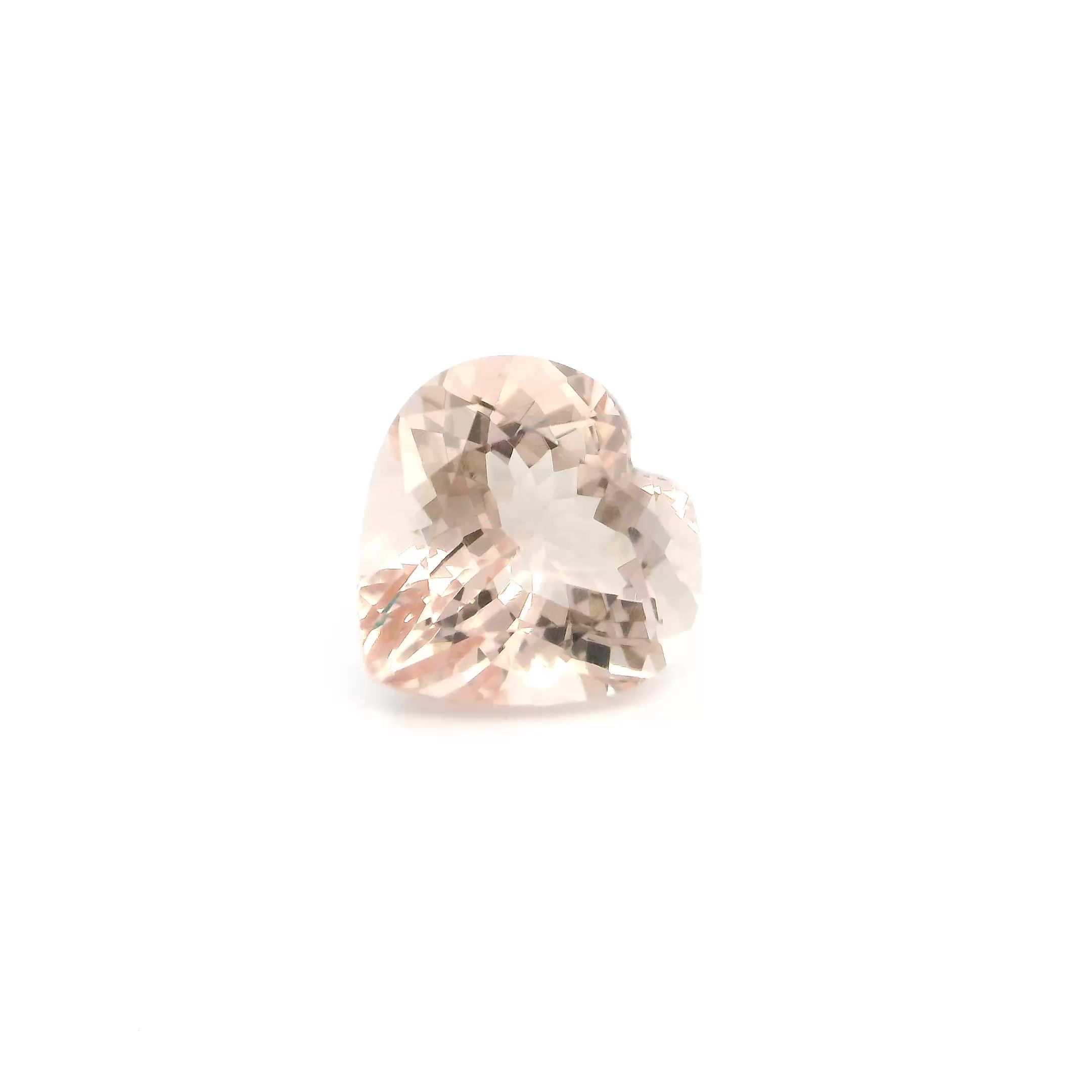 MORGANITE FACETED 2.22ct PINK Brownish Pink/Light EC MOZAMBIQUE HEATED