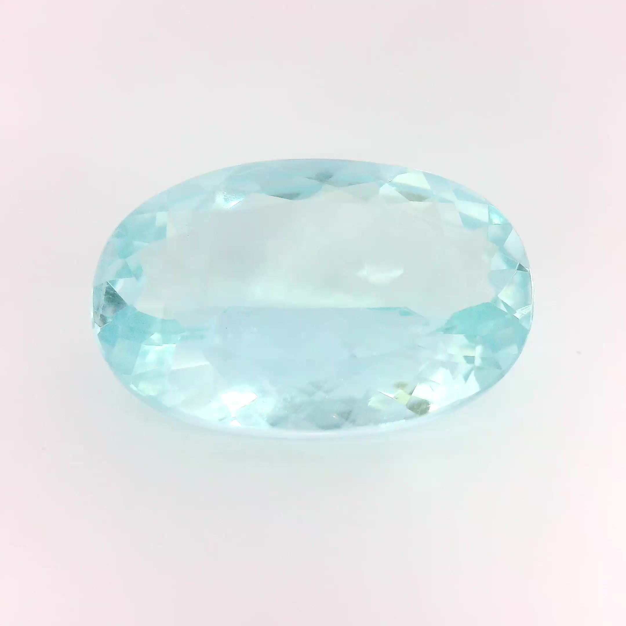 Akwamaryn 9,11 ct, niebieski, szlif owalny