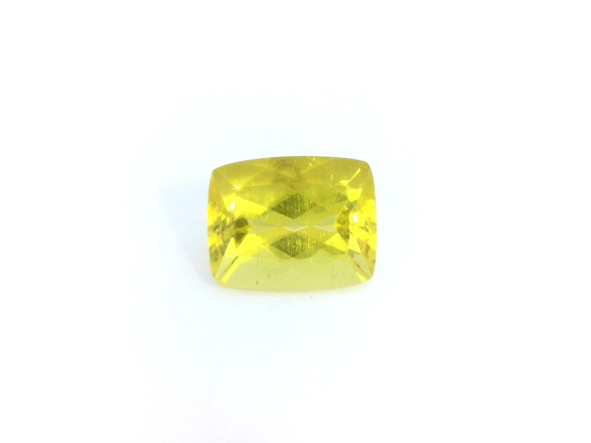 Heliodor 2,96 ct, żółty, szlif cushion