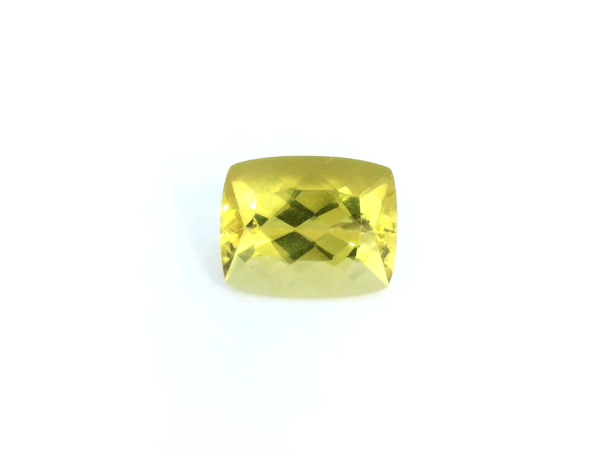 Heliodor 2,86 ct, żółty, szlif cushion